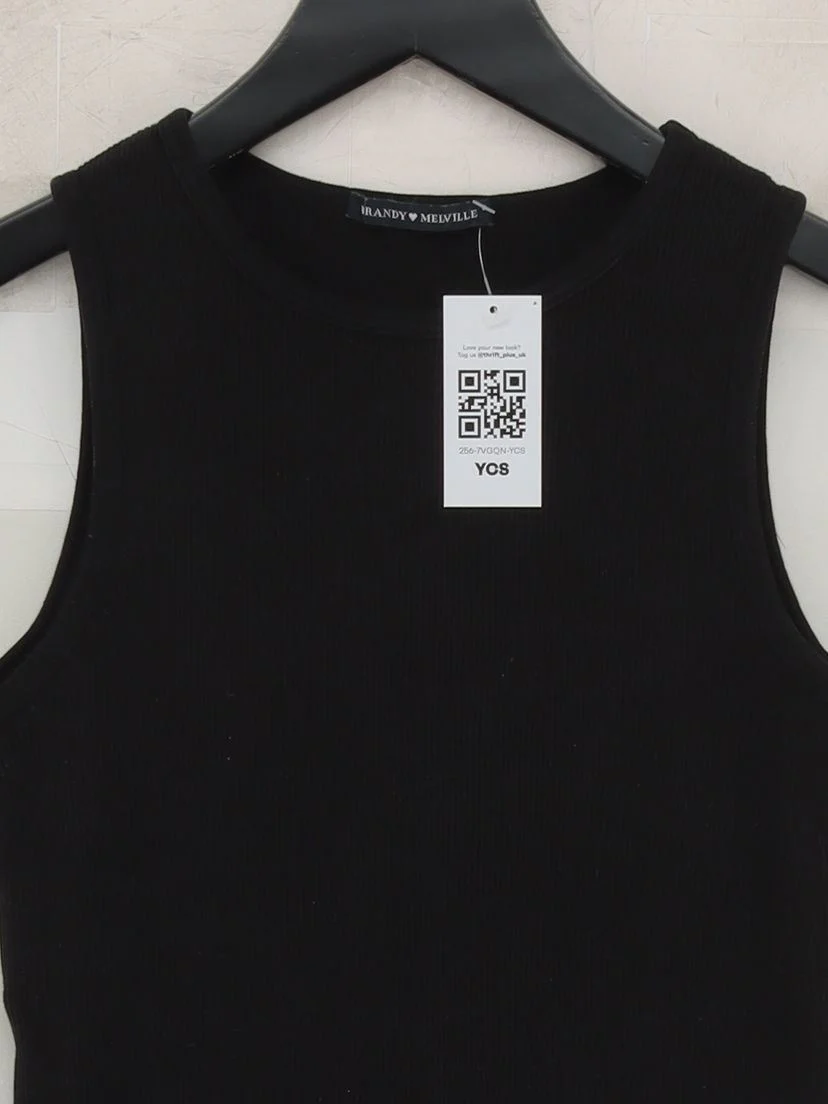 Brandy Melville Tank Mini Dress UK6 in Black - Image 3