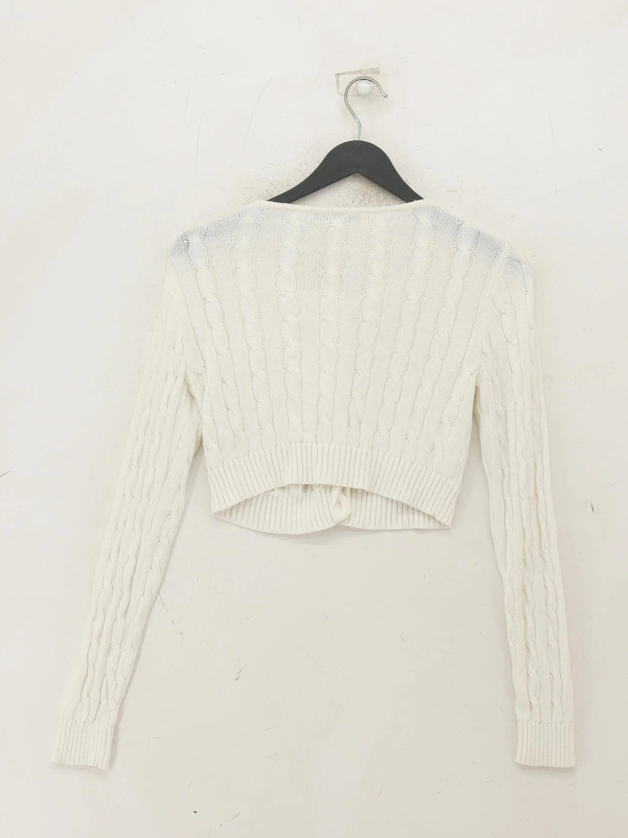 Brandy Melville Women's Cardigan S White 100% Other V-Neck Cardigan - Image 2