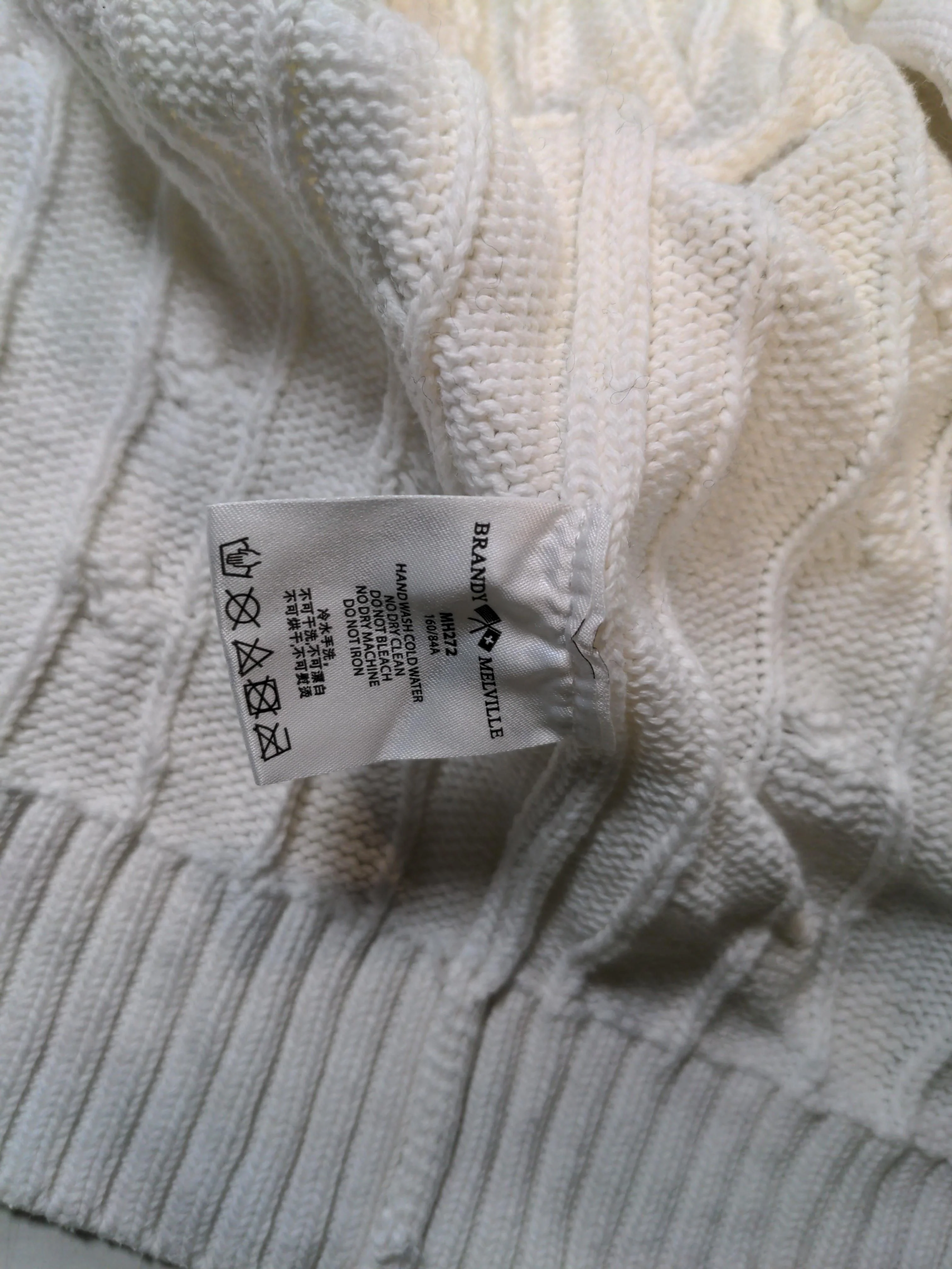 Brandy Melville Women's Cardigan S White 100% Other V-Neck Cardigan - Image 6