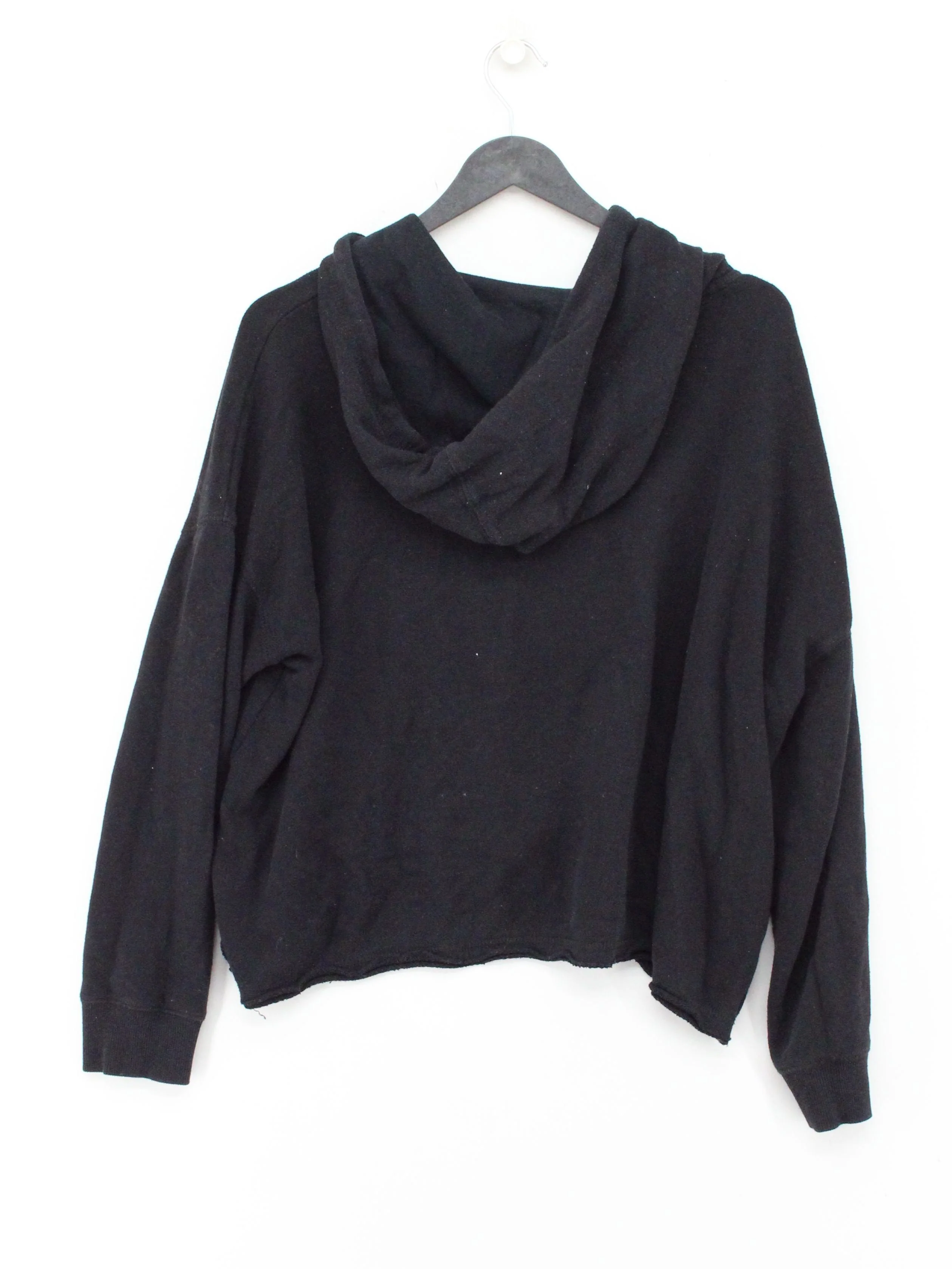 Brandy Melville Women's Hoodie L Black 100% Other Pullover - Image 2
