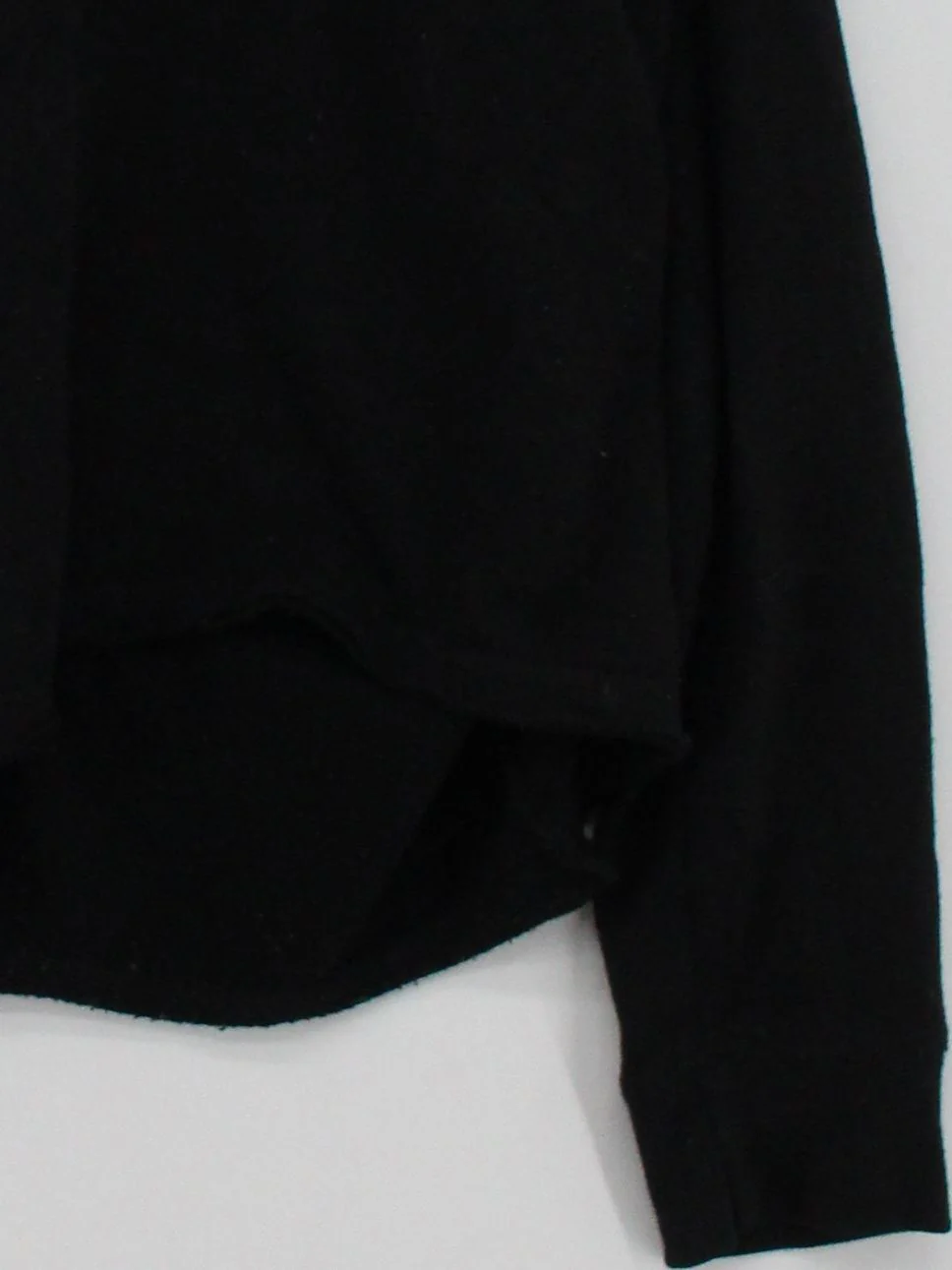 Brandy Melville Women's Hoodie M Black Cotton with Polyester Pullover - Image 4