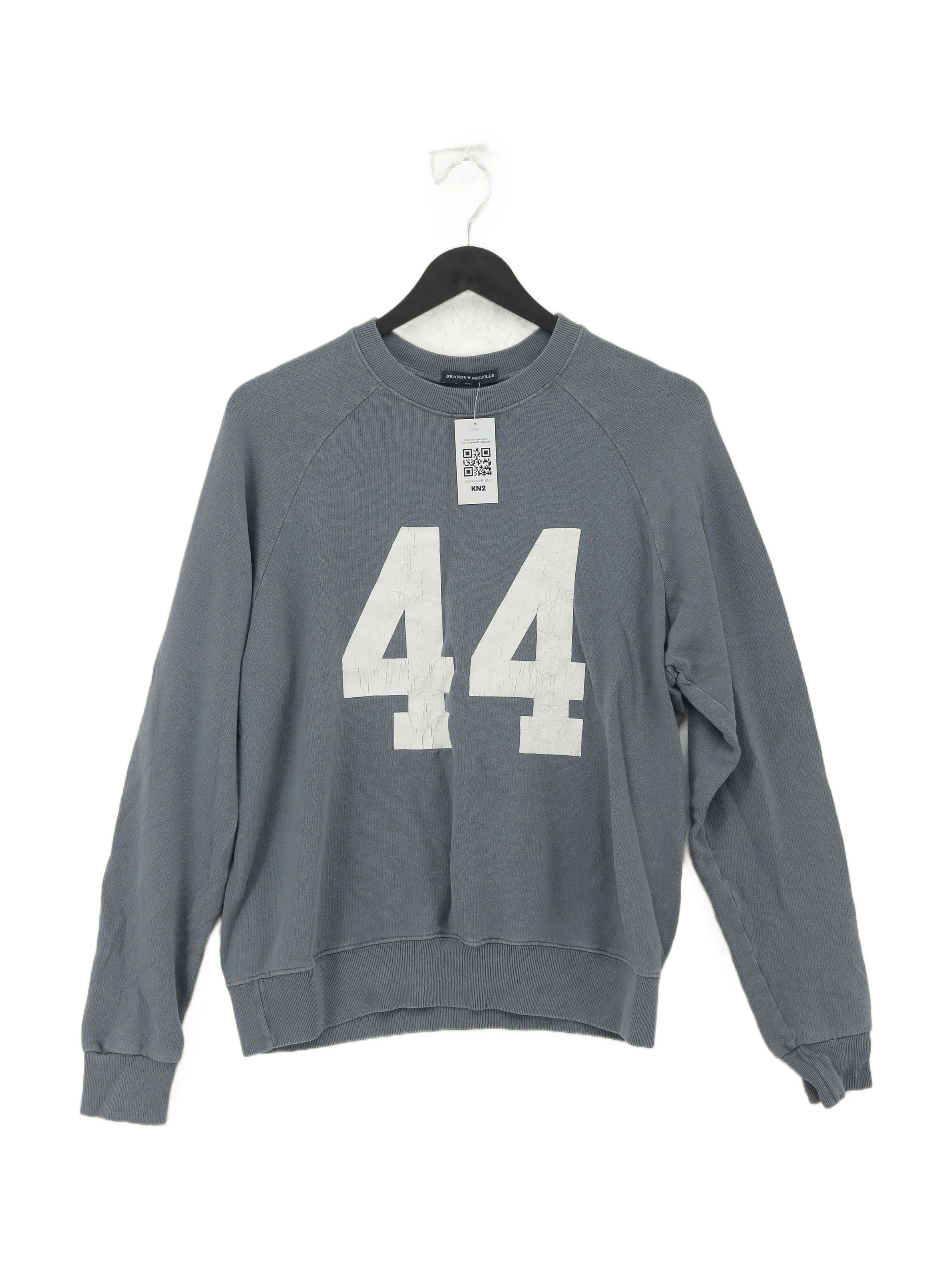 Brandy Melville Women's Hoodie S Blue Graphic 100% Other Pullover