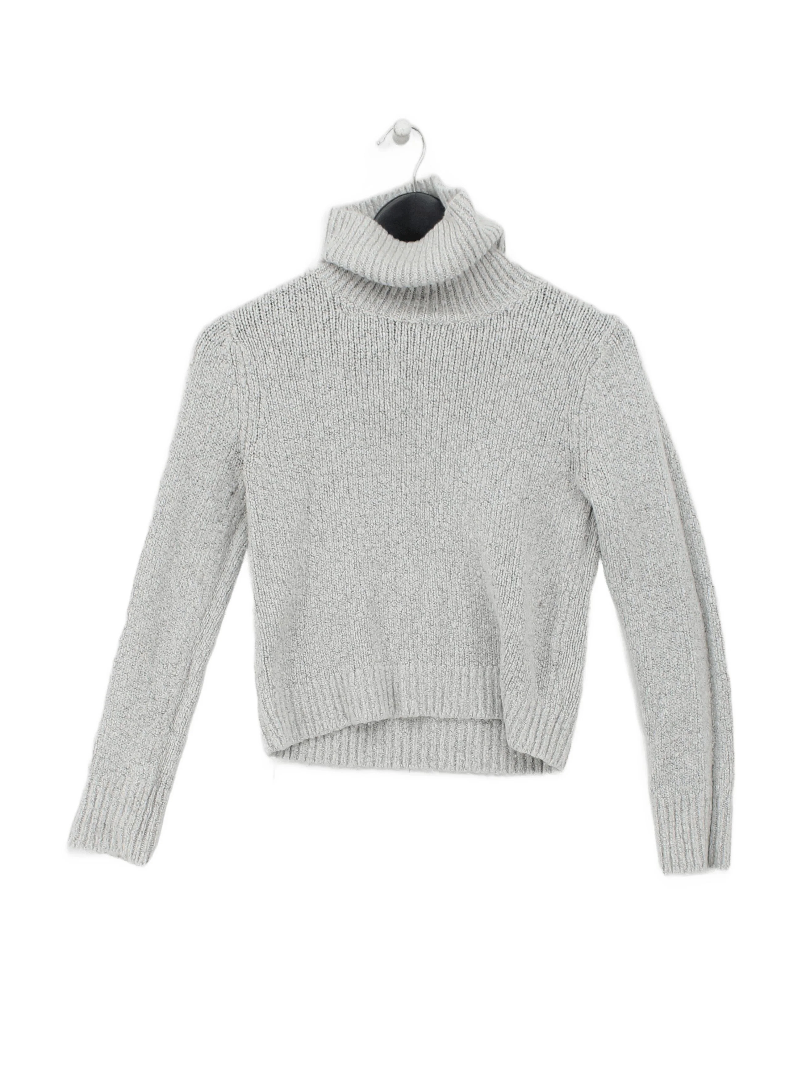 Brandy Melville Women's Jumper Grey Polyester with Acrylic, Spandex Pullover