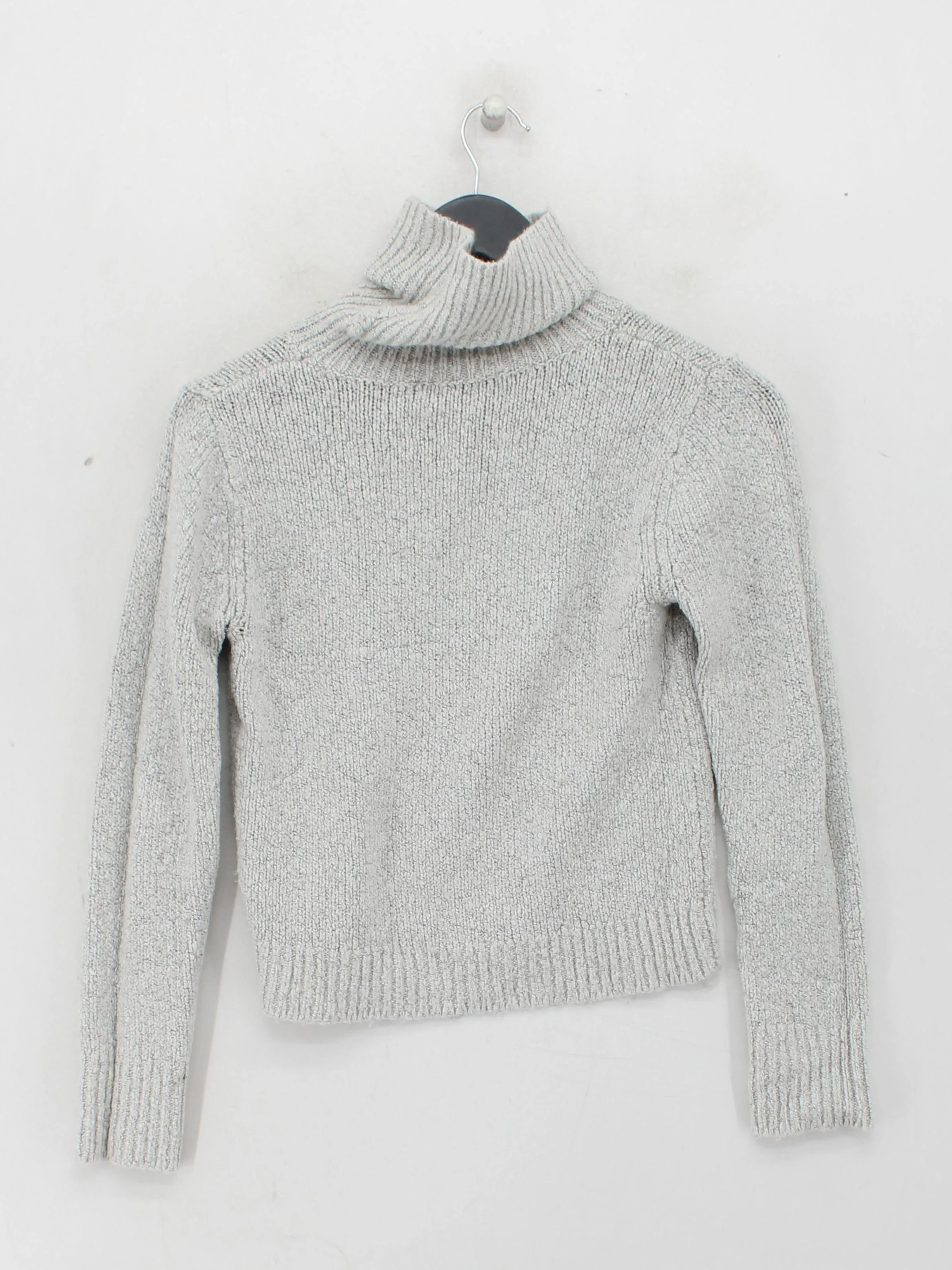 Brandy Melville Women's Jumper Grey Polyester with Acrylic, Spandex Pullover - Image 2