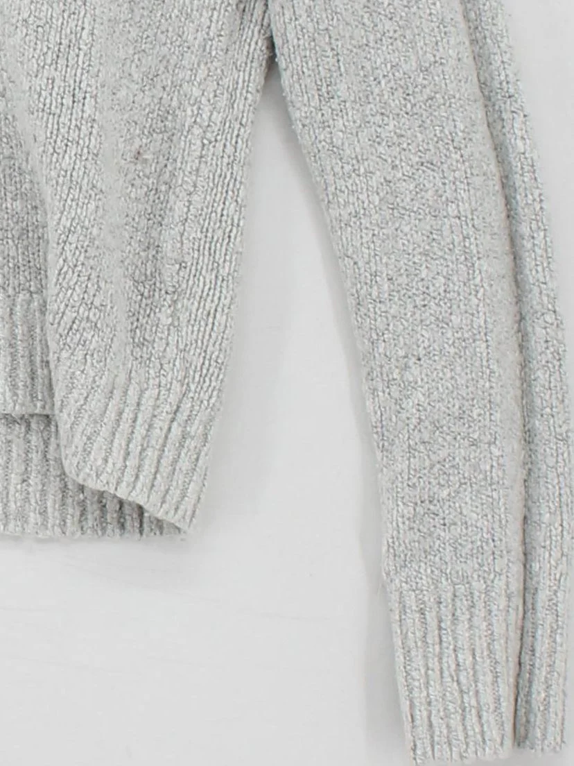 Brandy Melville Women's Jumper Grey Polyester with Acrylic, Spandex Pullover - Image 4