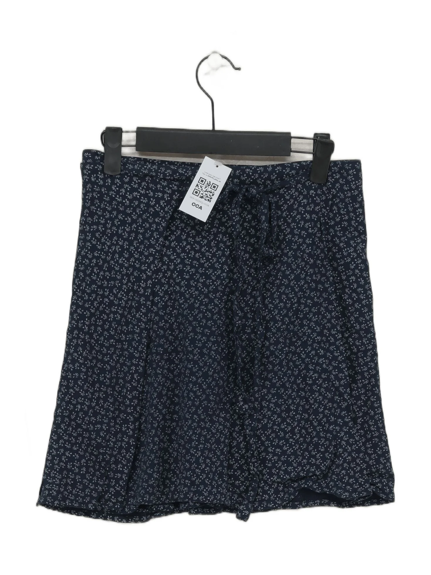 Brandy Melville Women's Mini Skirt S Blue Floral 100% Viscose Short Mini