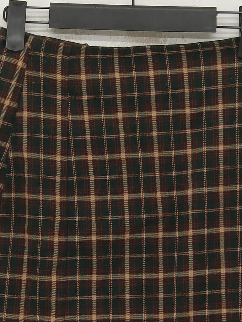 Brandy Melville Women's Mini Skirt XXS Green Polyester - Image 3