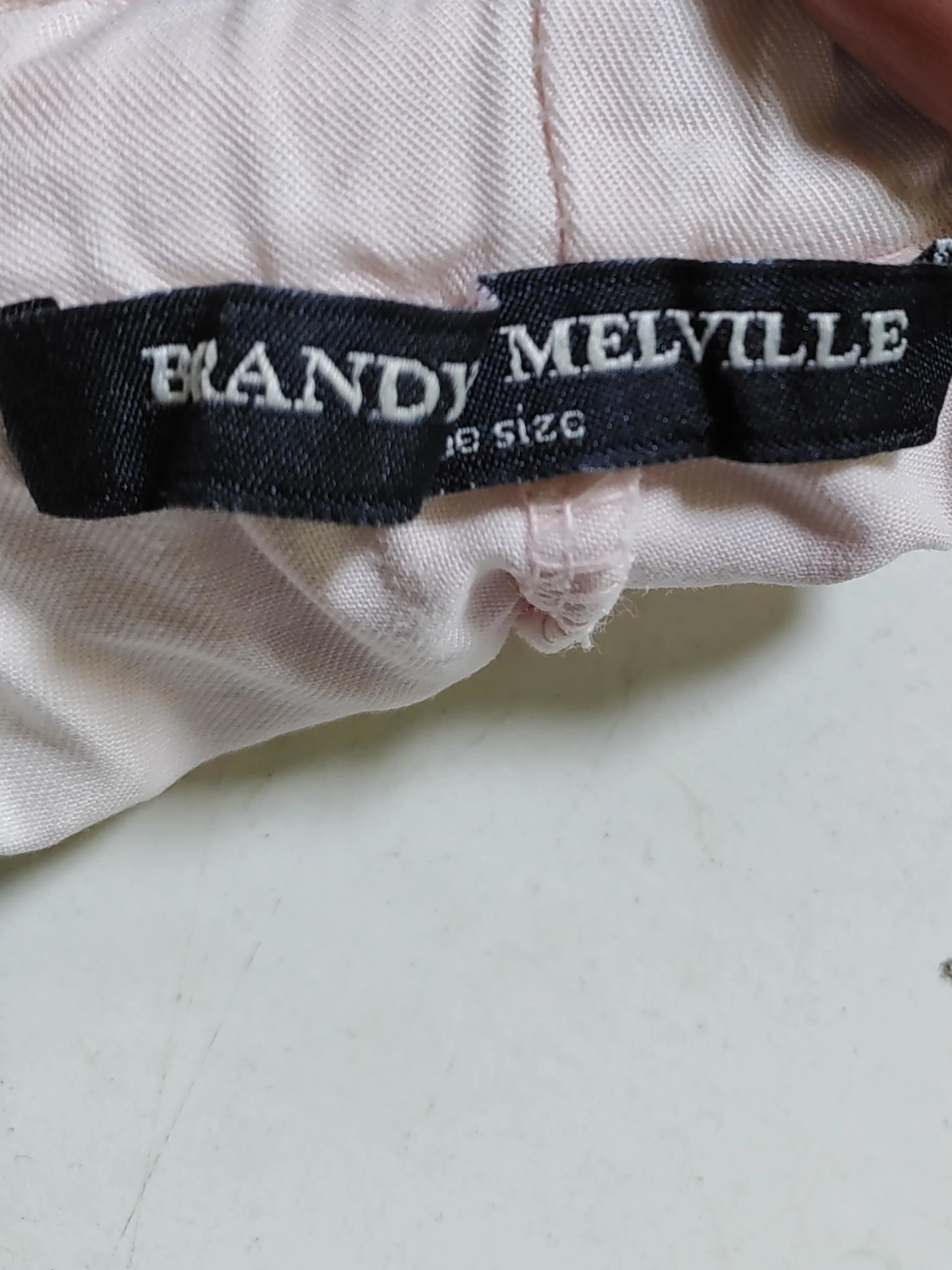 Brandy Melville Women's Shorts Pink Cotton with Viscose Sweat - Image 5