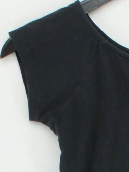 Brandy Melville Women's T-Shirt Black Cotton with Elastane Basic - Image 4
