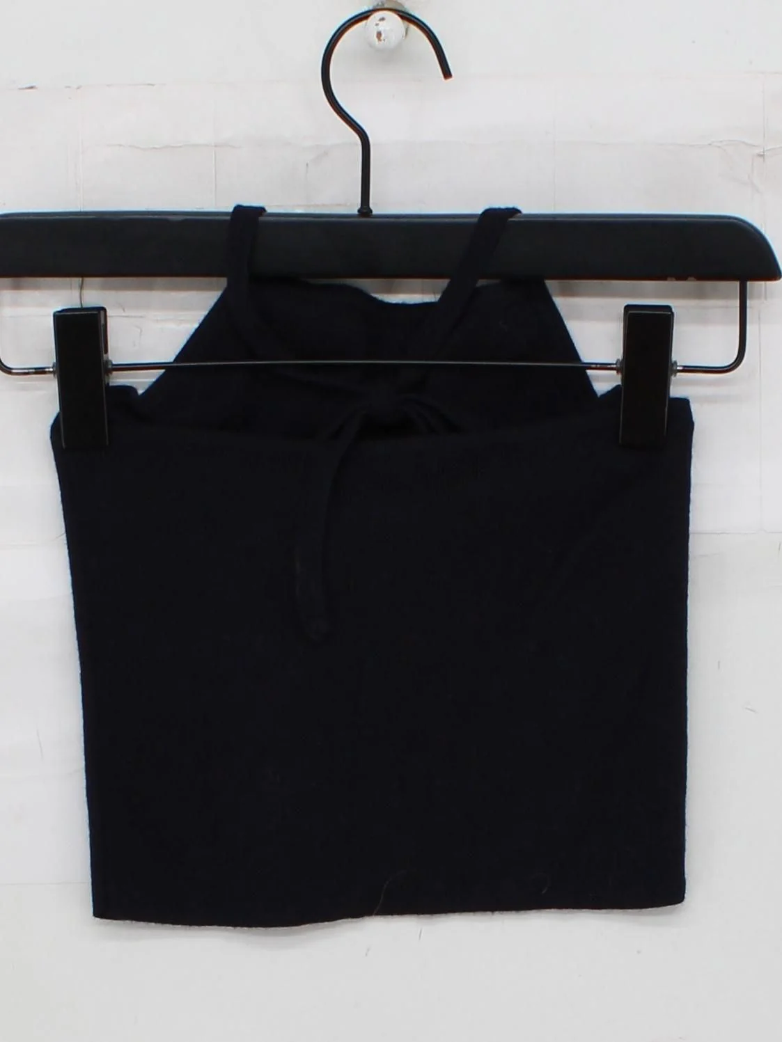 Brandy Melville Women's T-Shirt Black Viscose with Polyamide Camisole - Image 2