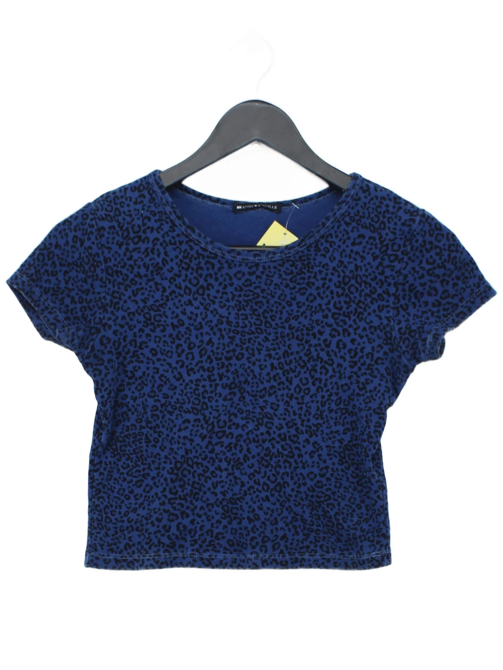 Brandy Melville Women's T-Shirt S Blue 100% Cotton Basic