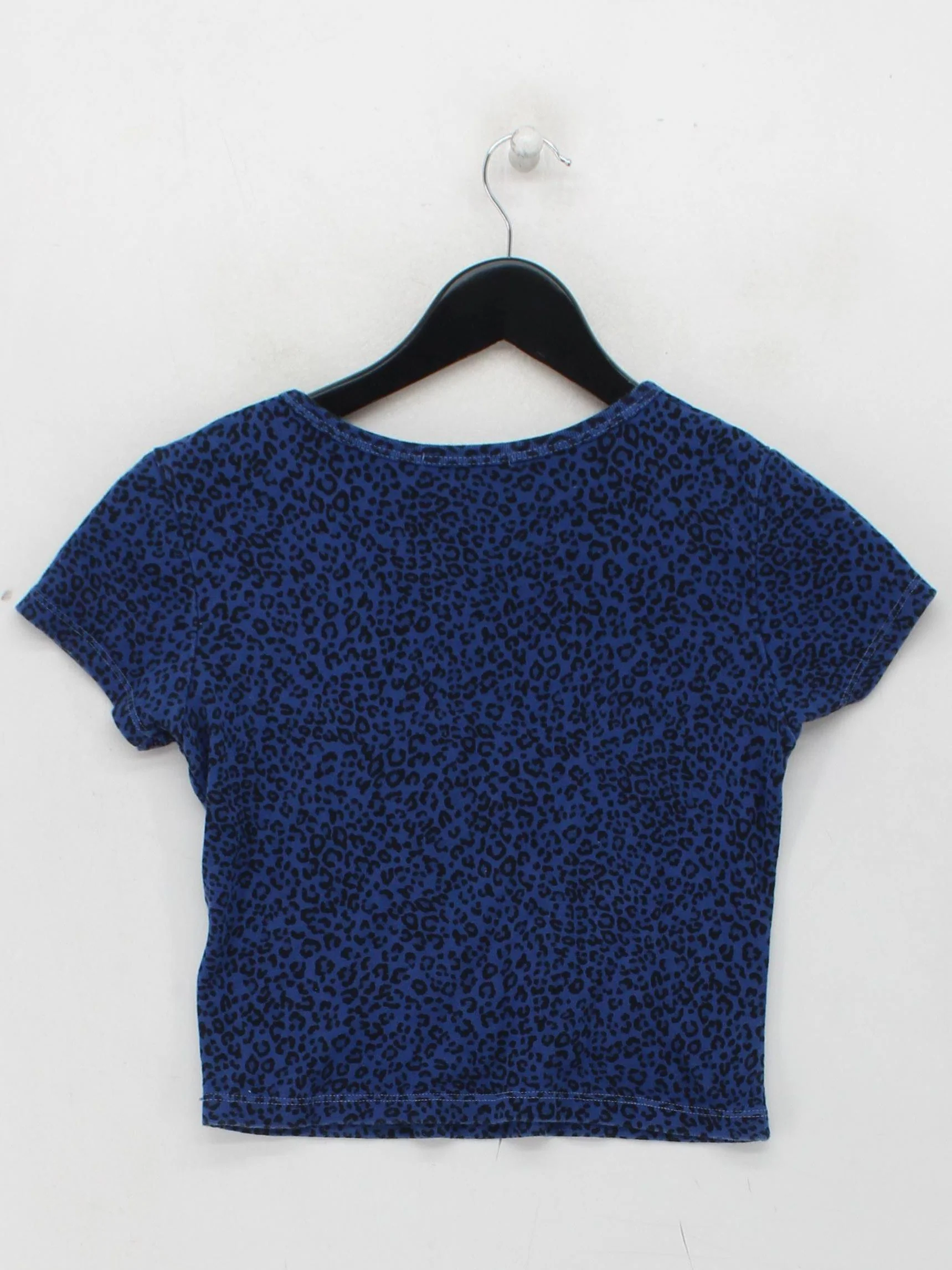 Brandy Melville Women's T-Shirt S Blue 100% Cotton Basic - Image 2
