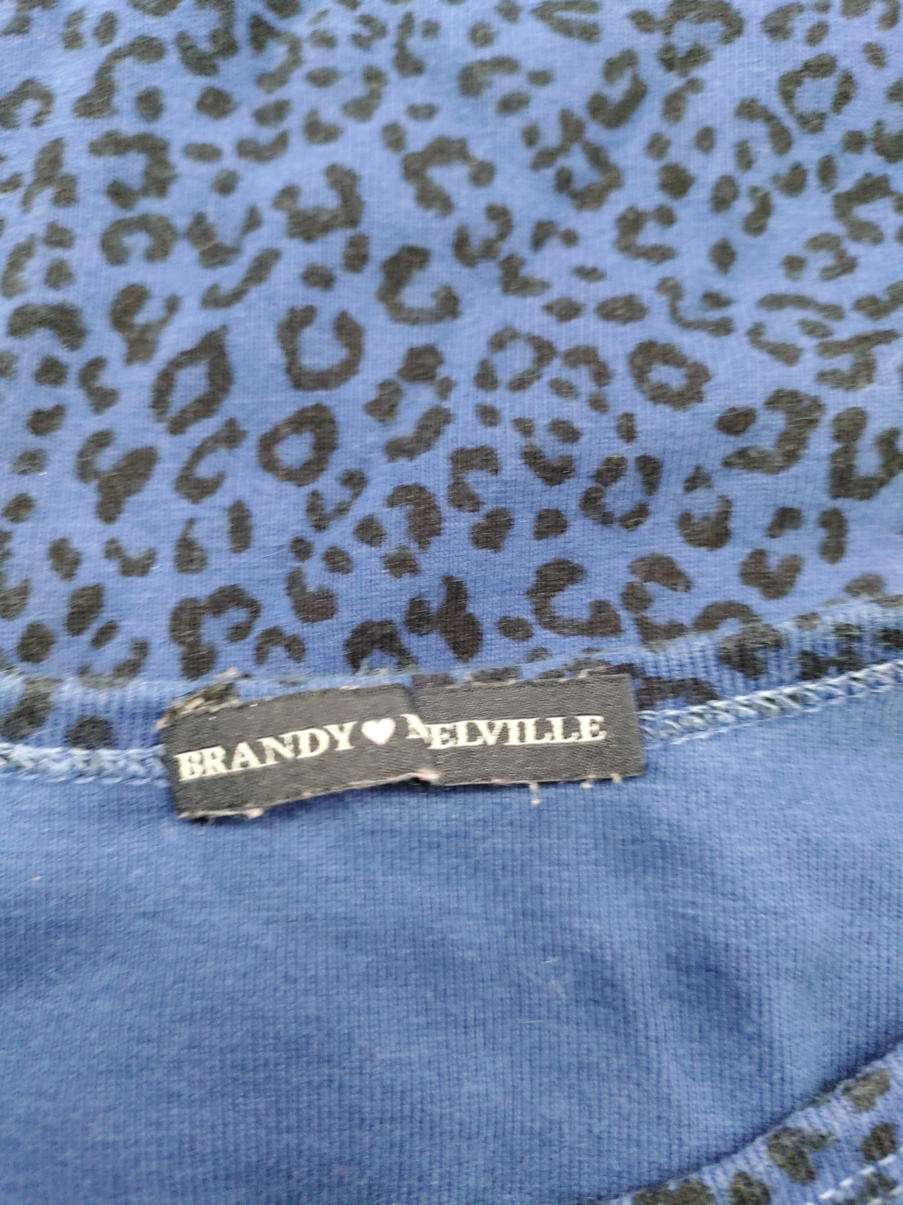 Brandy Melville Women's T-Shirt S Blue 100% Cotton Basic - Image 6