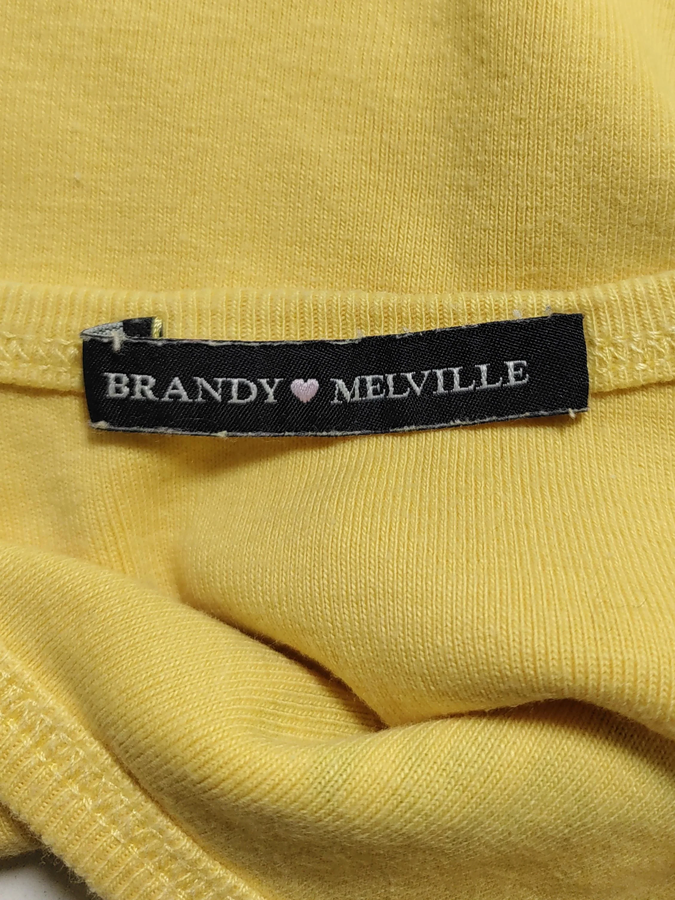 Brandy Melville Women's T-Shirt S Yellow 100% Other Camisole - Image 5