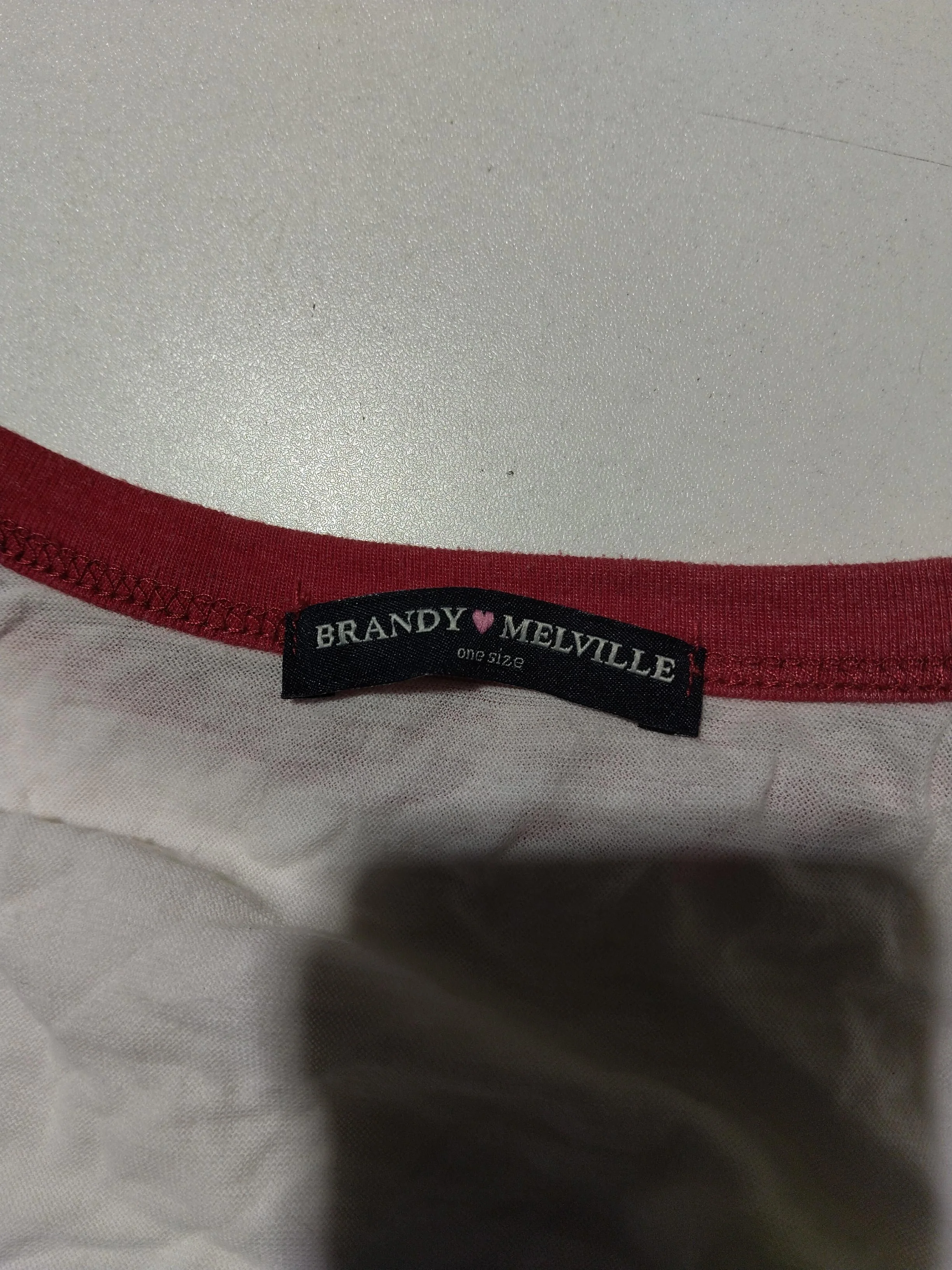 Brandy Melville Women's T-Shirt White 100% Cotton Basic - Image 5