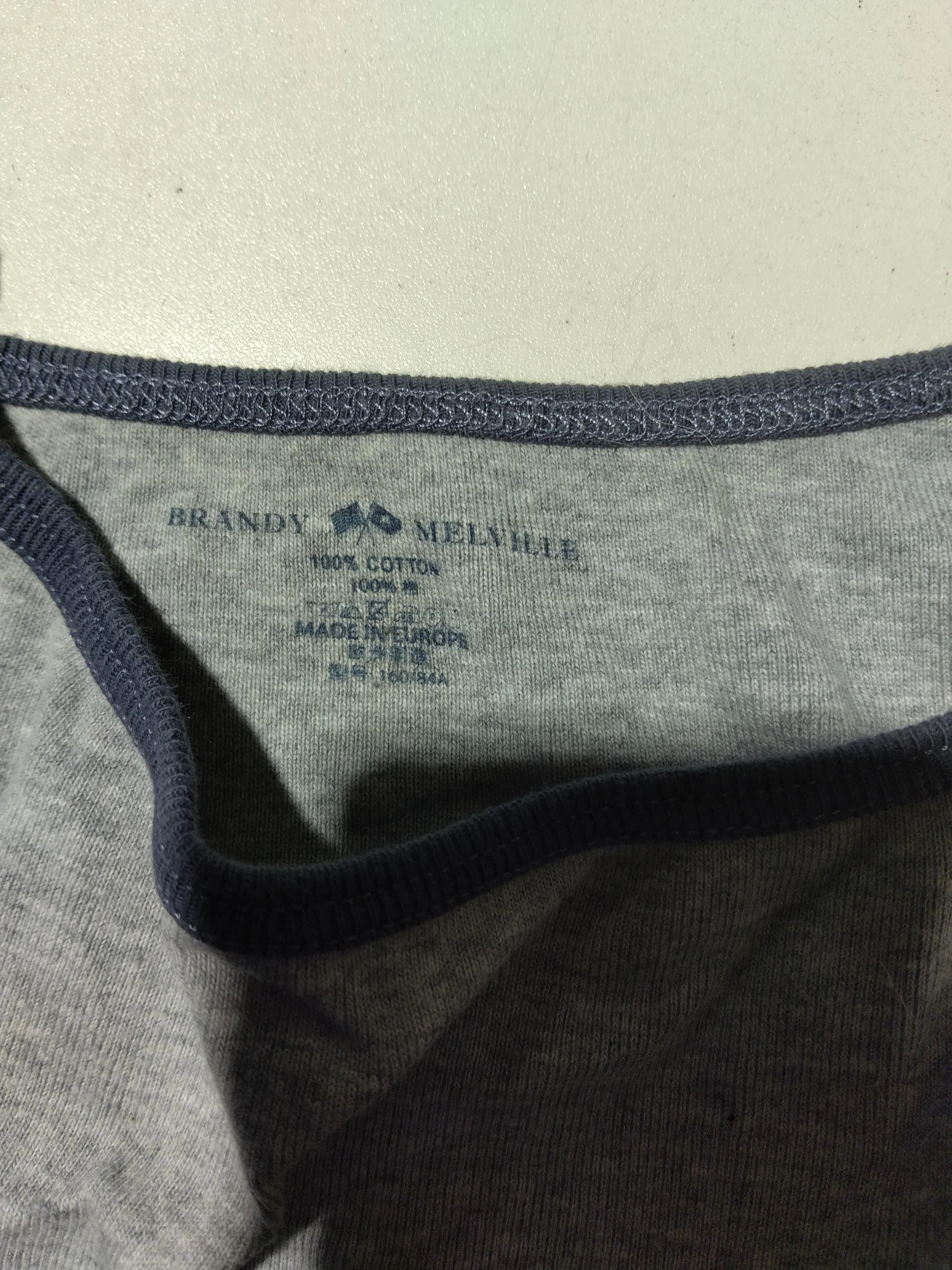 Brandy Melville Women's T-Shirt XS Grey 100% Other Sleeveless Round Neck Basic - Image 5