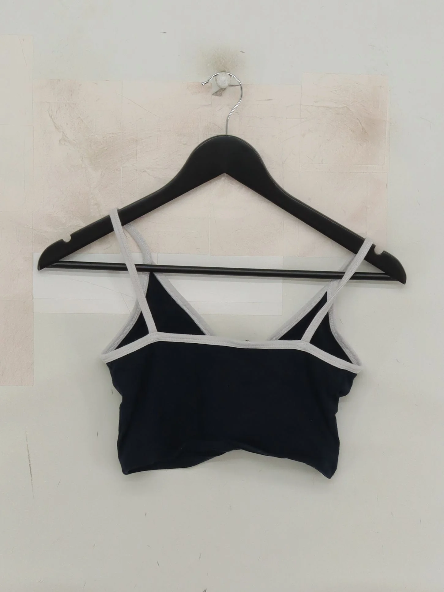 Brandy Melville Women's Top Black 100% Other Sleeveless V-Neck Basic - Image 2
