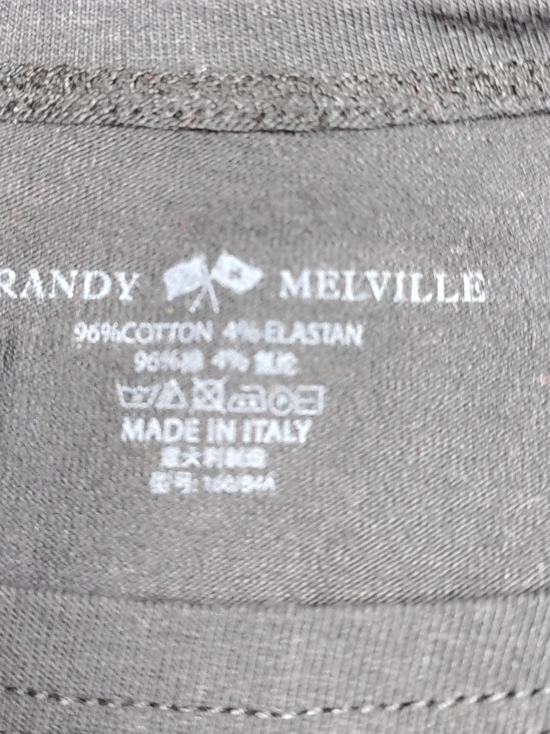 Brandy Melville Women's Top Black Cotton with Elastane Cropped - Image 6