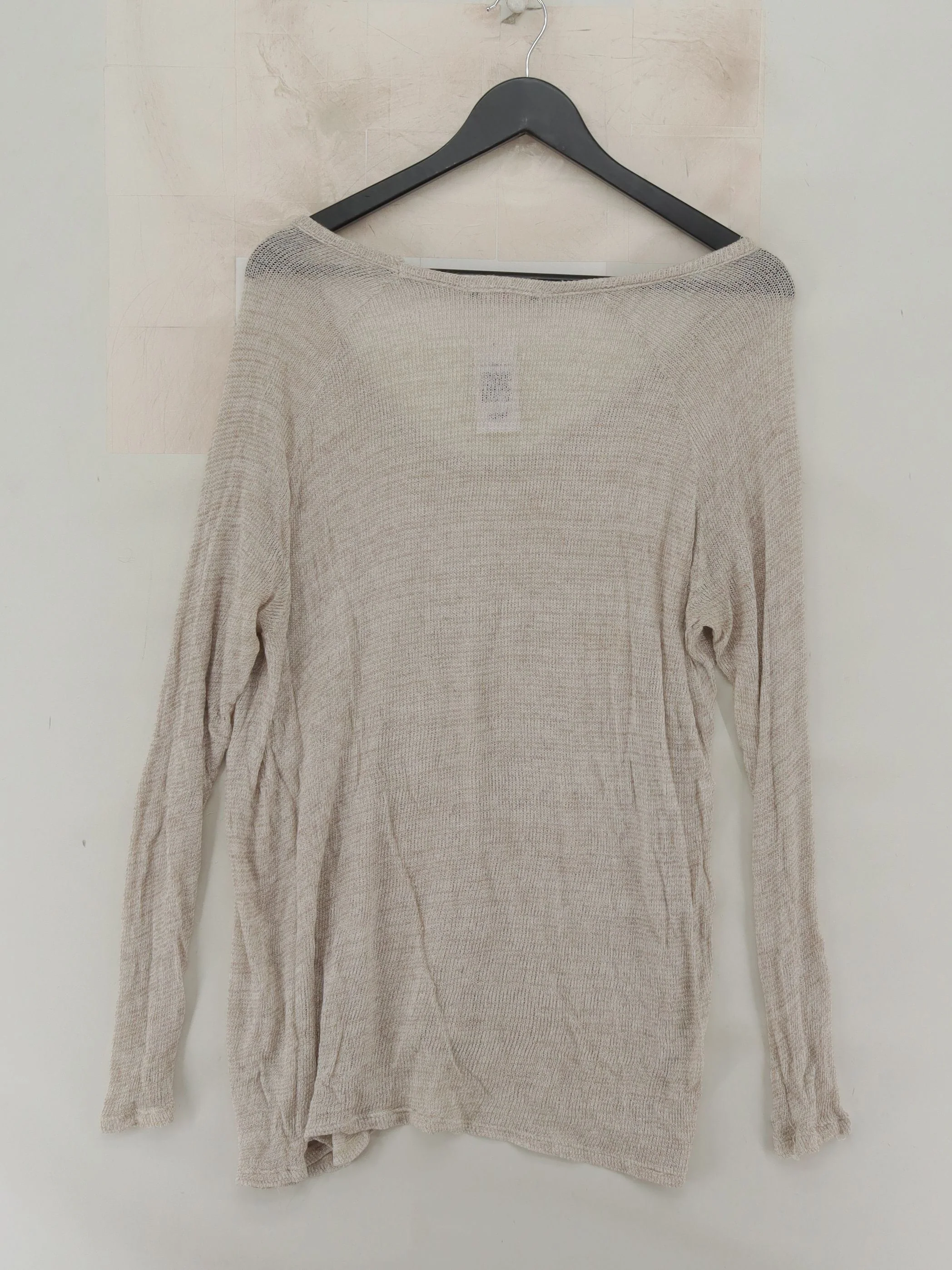 Brandy Melville Women's Top S Cream Cotton with Viscose, Elastane Basic - Image 2