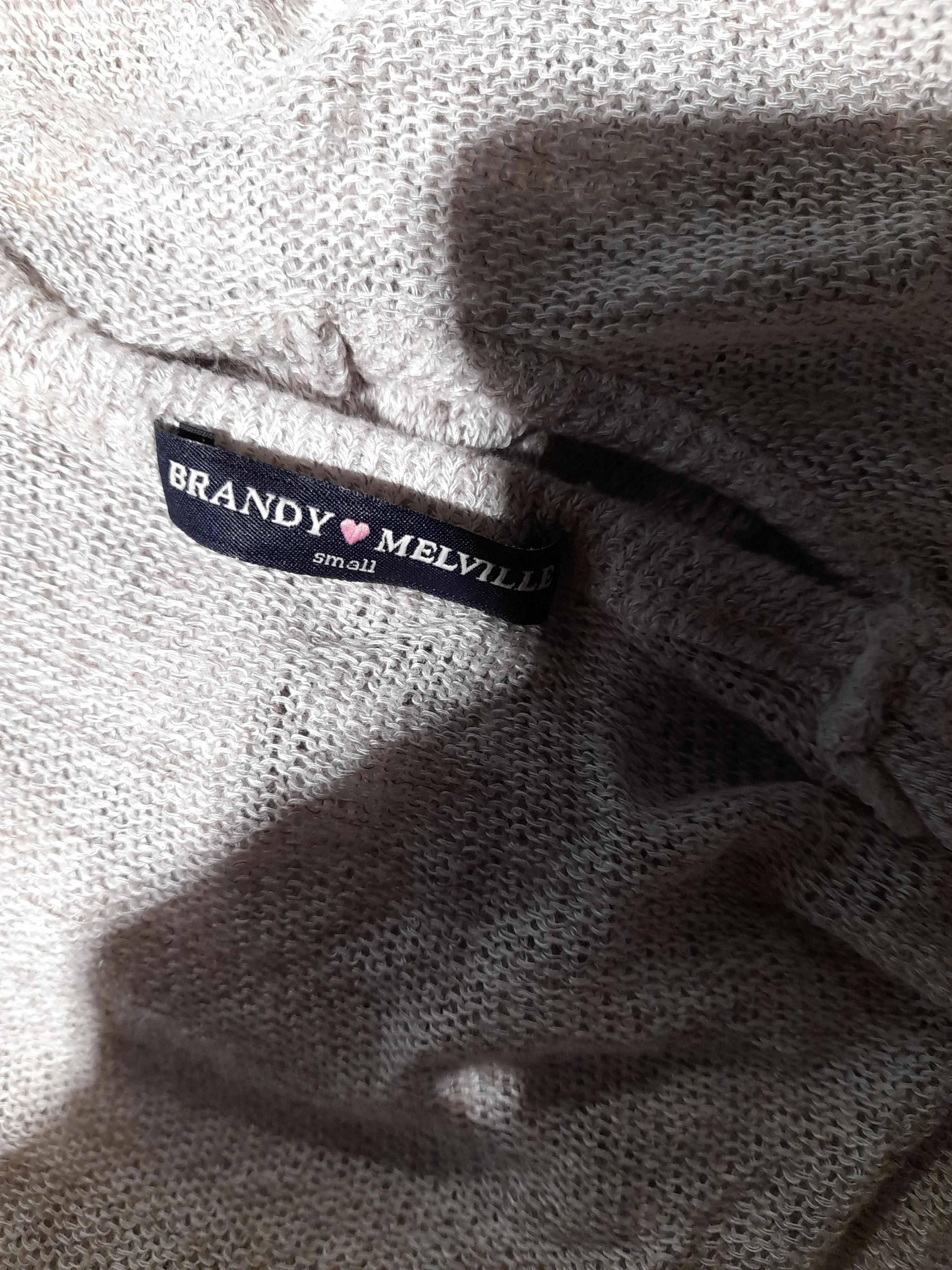 Brandy Melville Women's Top S Cream Cotton with Viscose, Elastane Basic - Image 6