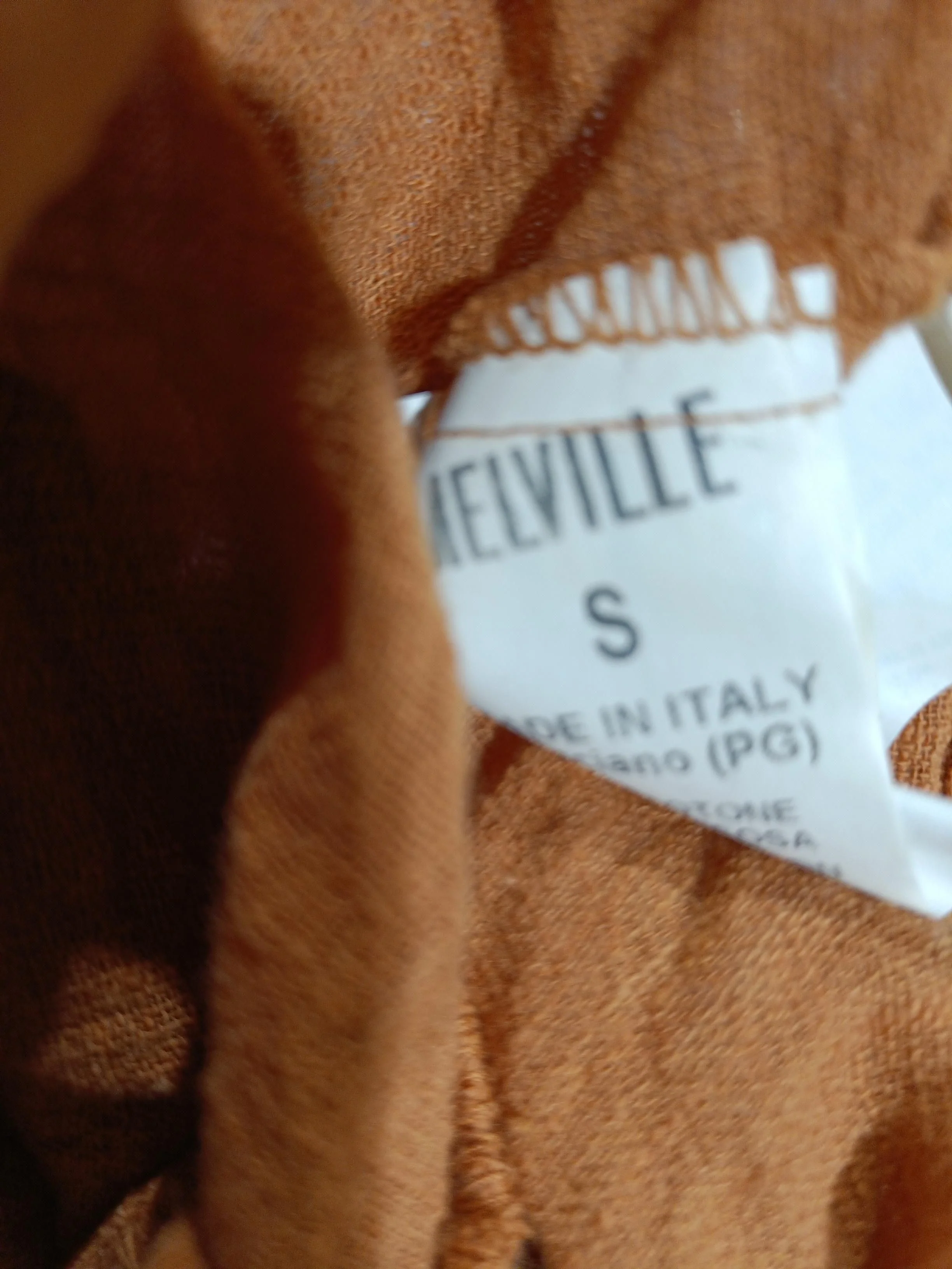 Brandy Melville Women's Top S Tan 100% Other Long Sleeve V-Neck Cropped - Image 7