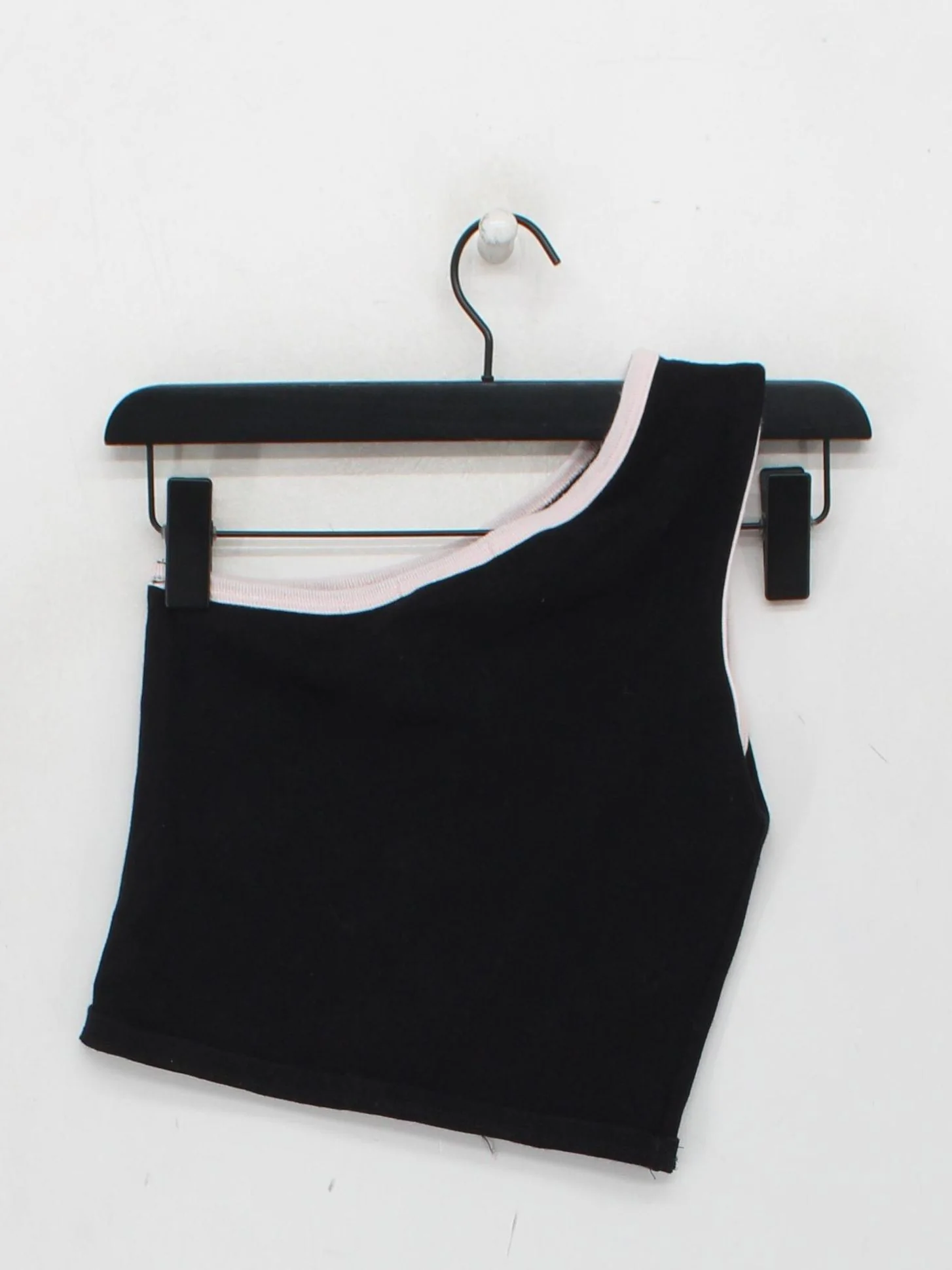 Brandy Melville Women's Top XS Black Cotton with Elastane Cropped - Image 2