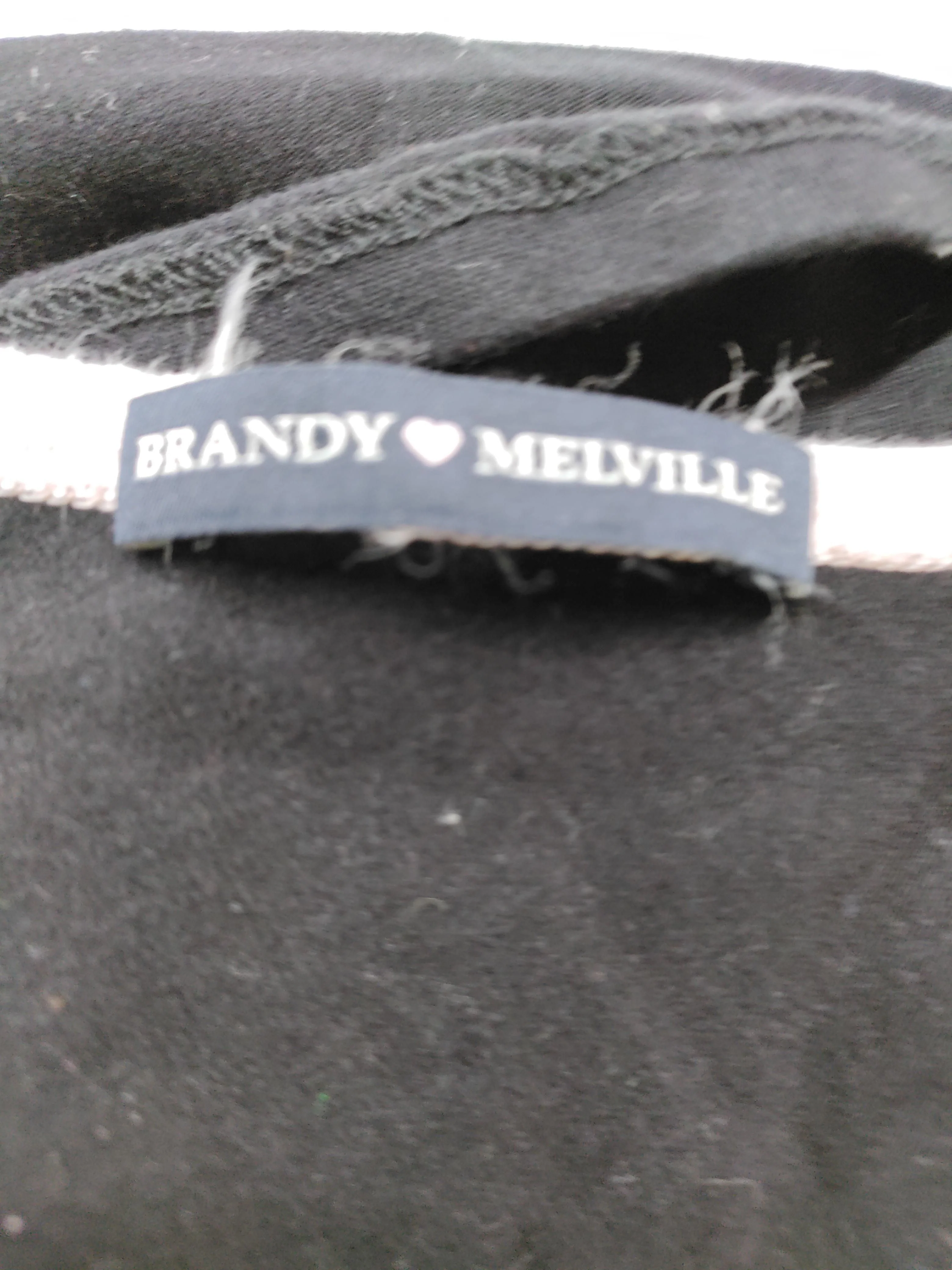 Brandy Melville Women's Top XS Black Cotton with Elastane Cropped - Image 5