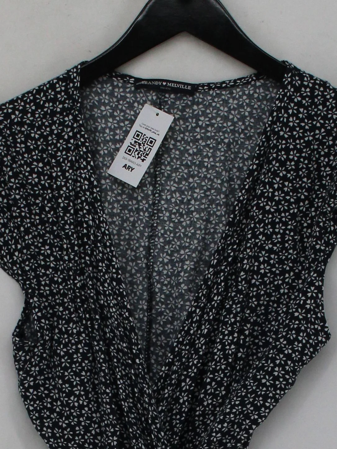 Brandy Melville Wrap Mini Dress One Size in Blue - Image 3