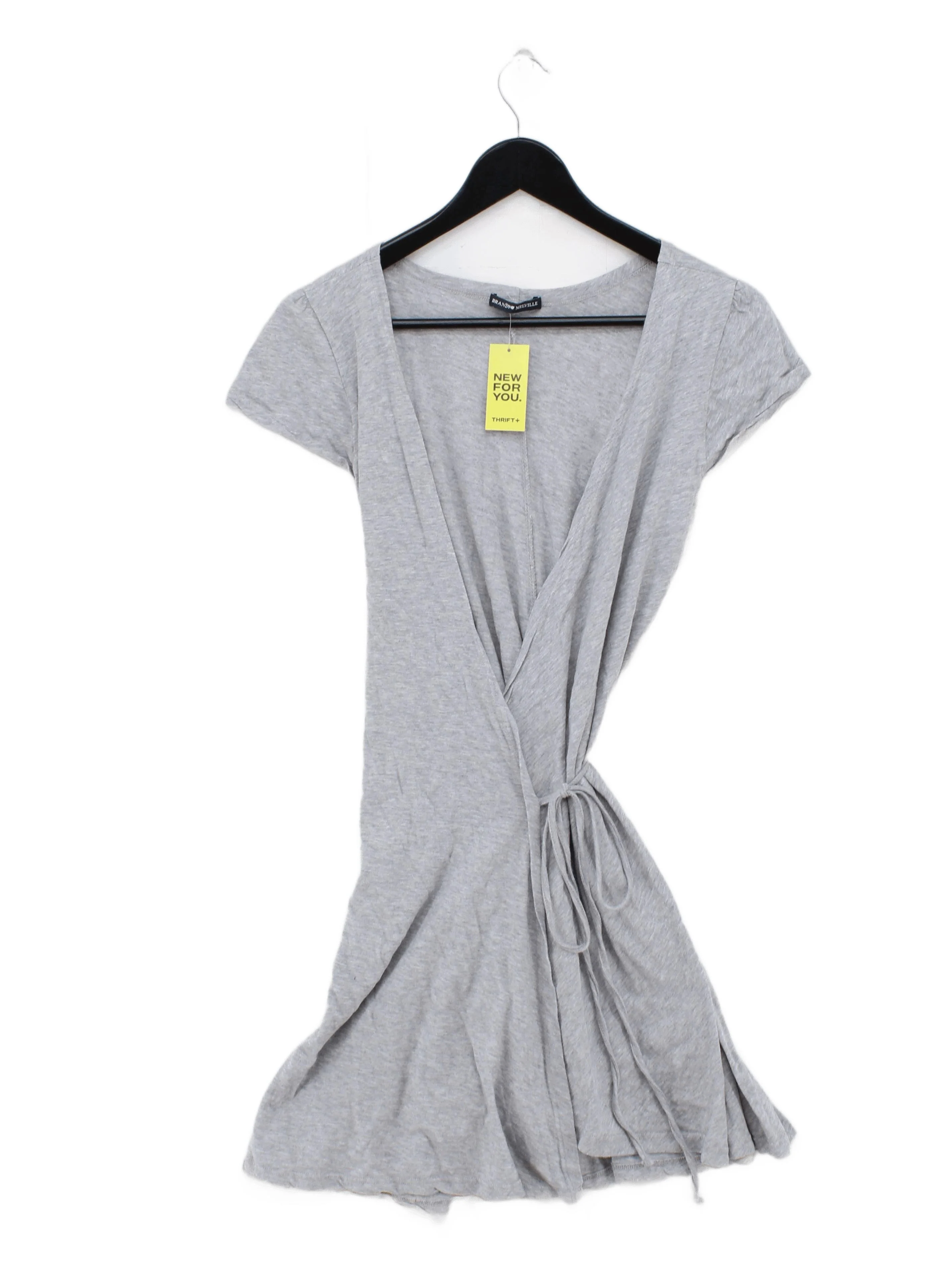 Brandy Melville Wrap Mini Dress S in Grey