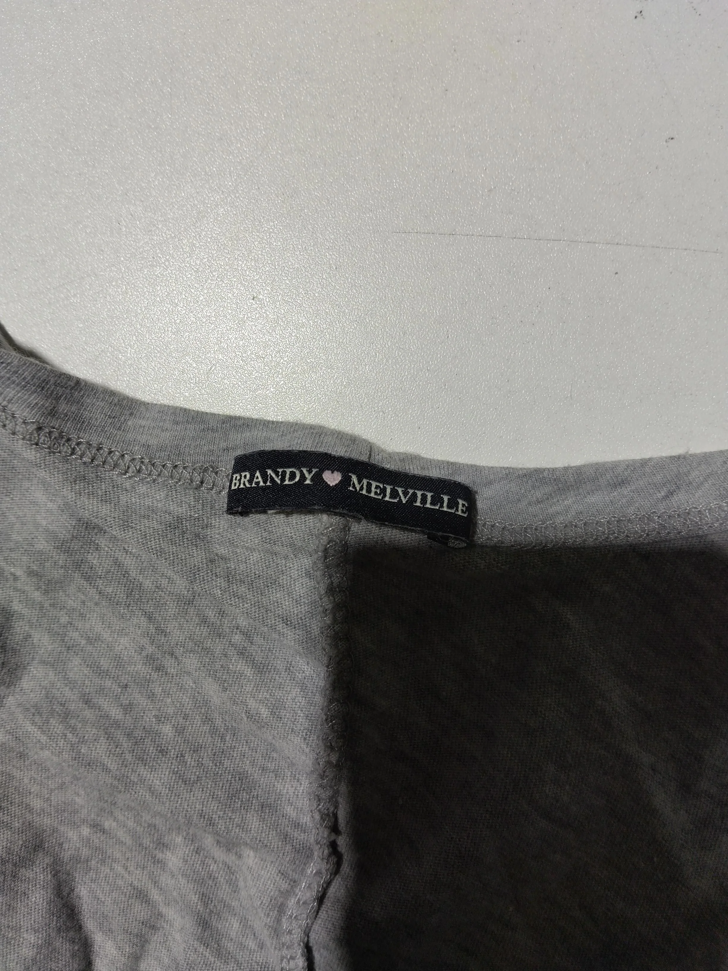 Brandy Melville Wrap Mini Dress S in Grey - Image 5