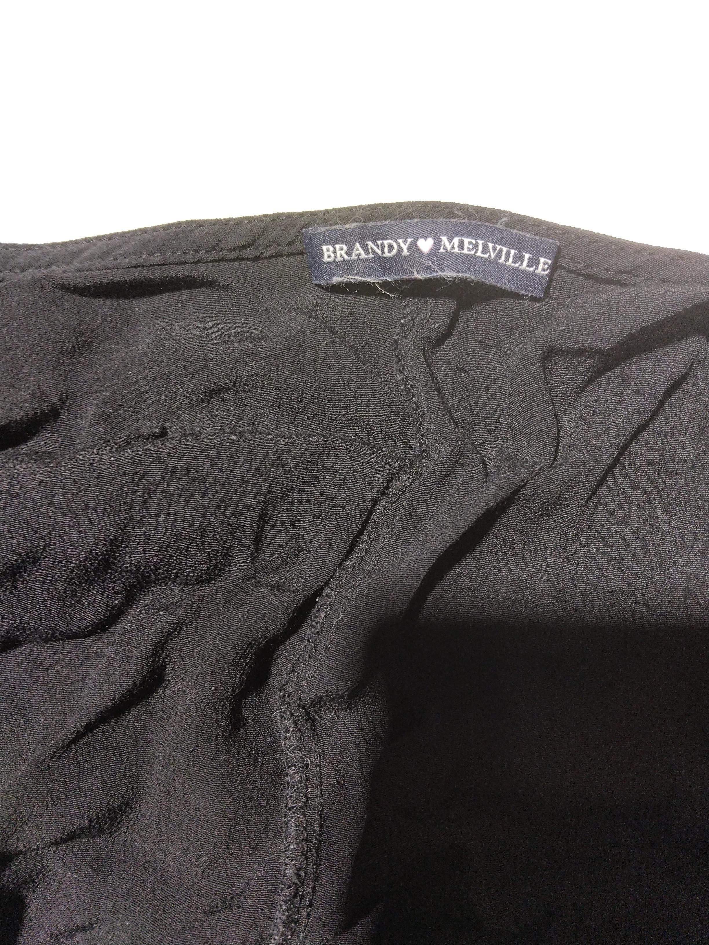 Brandy Melville Wrap Mini Dress UK2 in Black - Image 5