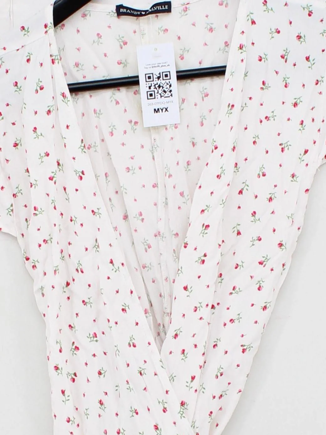 Brandy Melville Wrap Mini Dress UK2 in White - Image 3