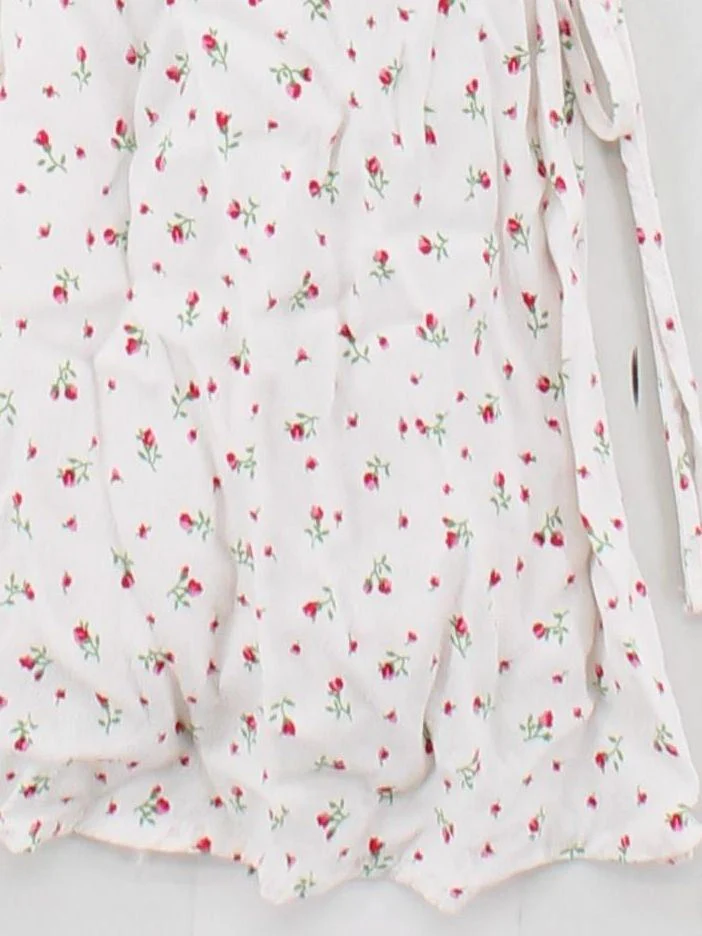 Brandy Melville Wrap Mini Dress UK2 in White - Image 4