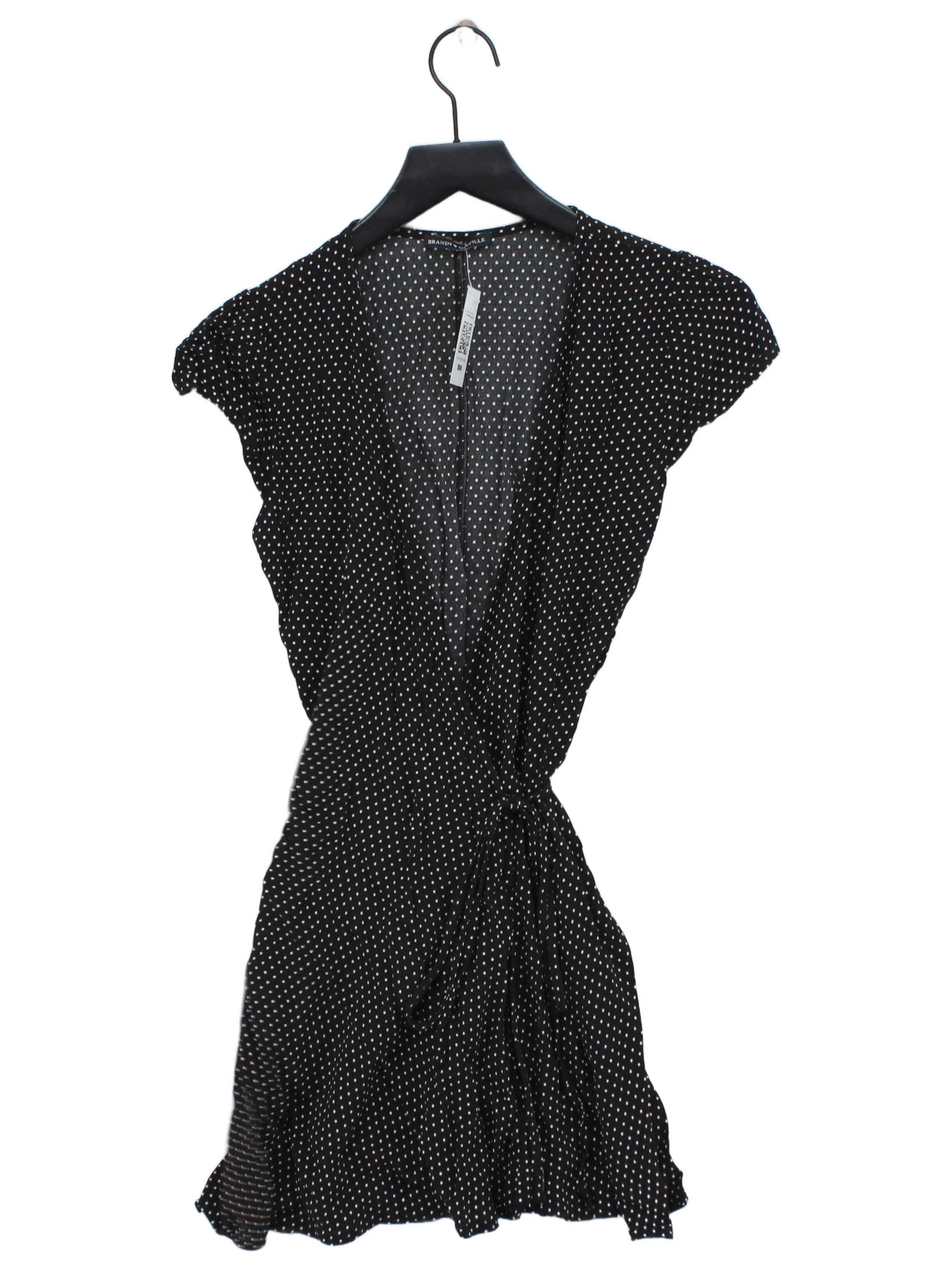 Brandy Melville Wrap Mini Dress UK6 in Black