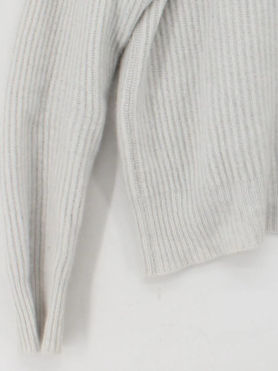 Brodie Women's Jumper M Grey 100% Cashmere Round Neck Pullover - Image 4