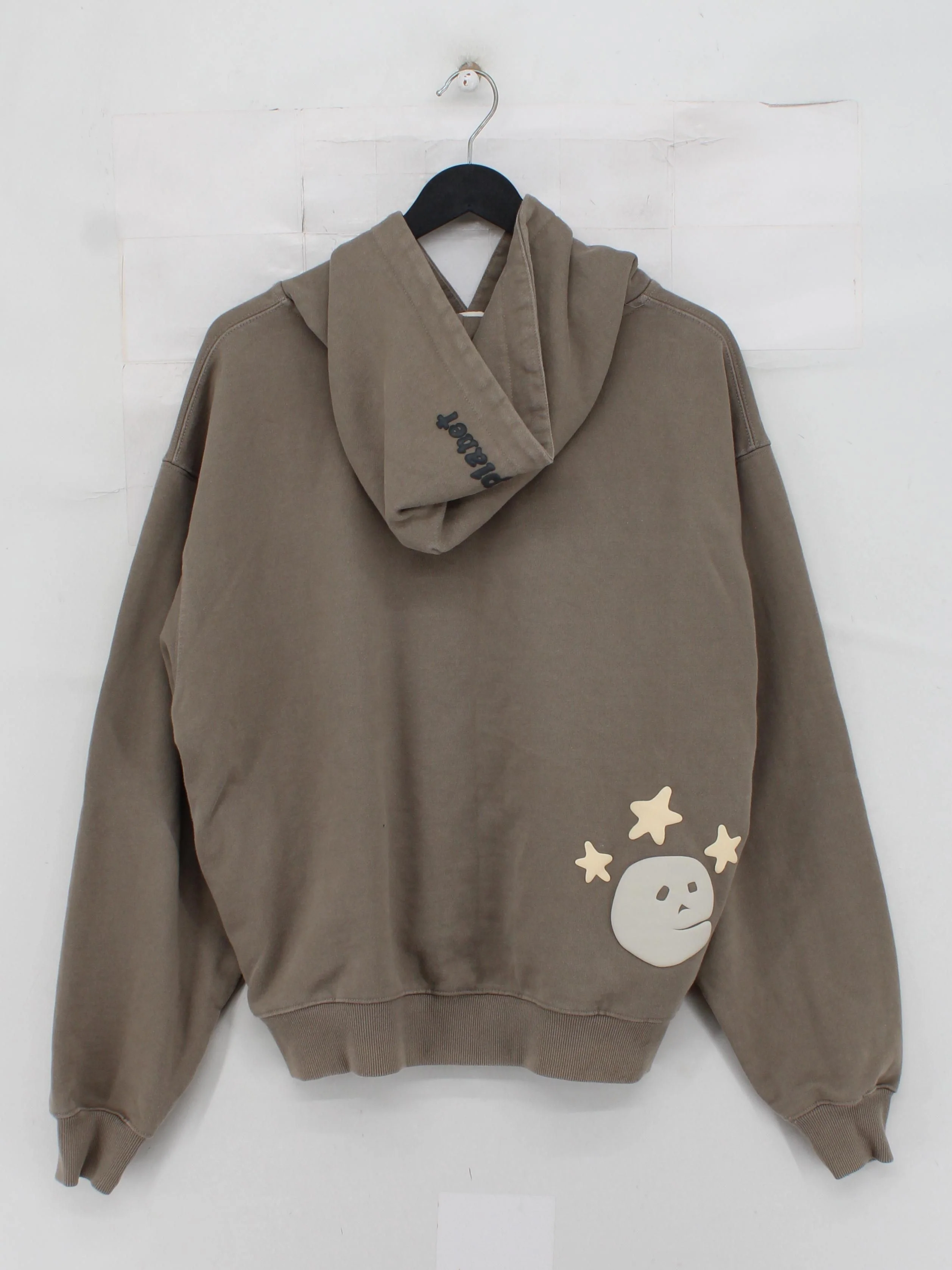Broken Planet Men's Hoodie M Brown Graphic 100% Cotton Pullover - Image 2