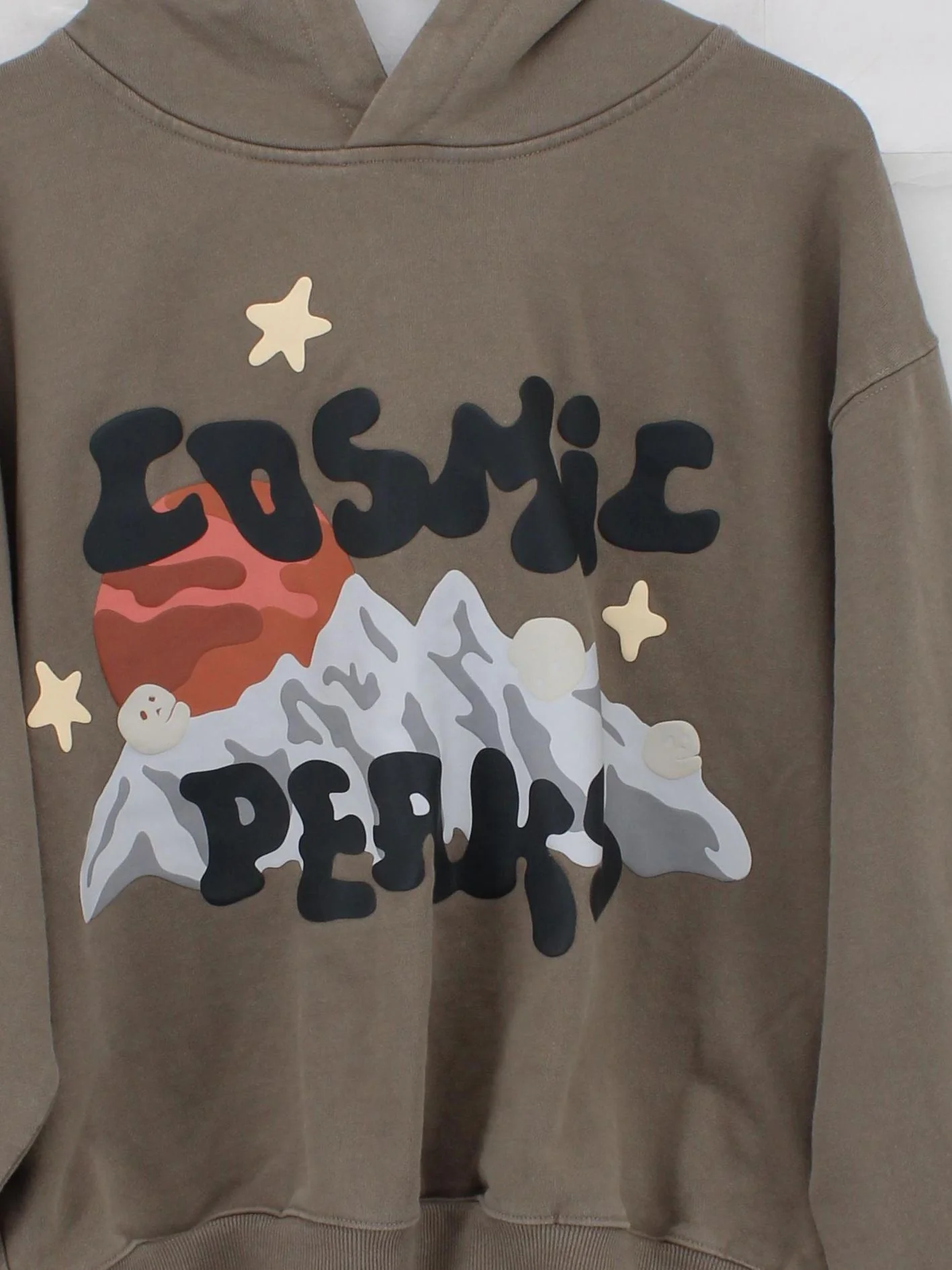Broken Planet Men's Hoodie M Brown Graphic 100% Cotton Pullover - Image 3