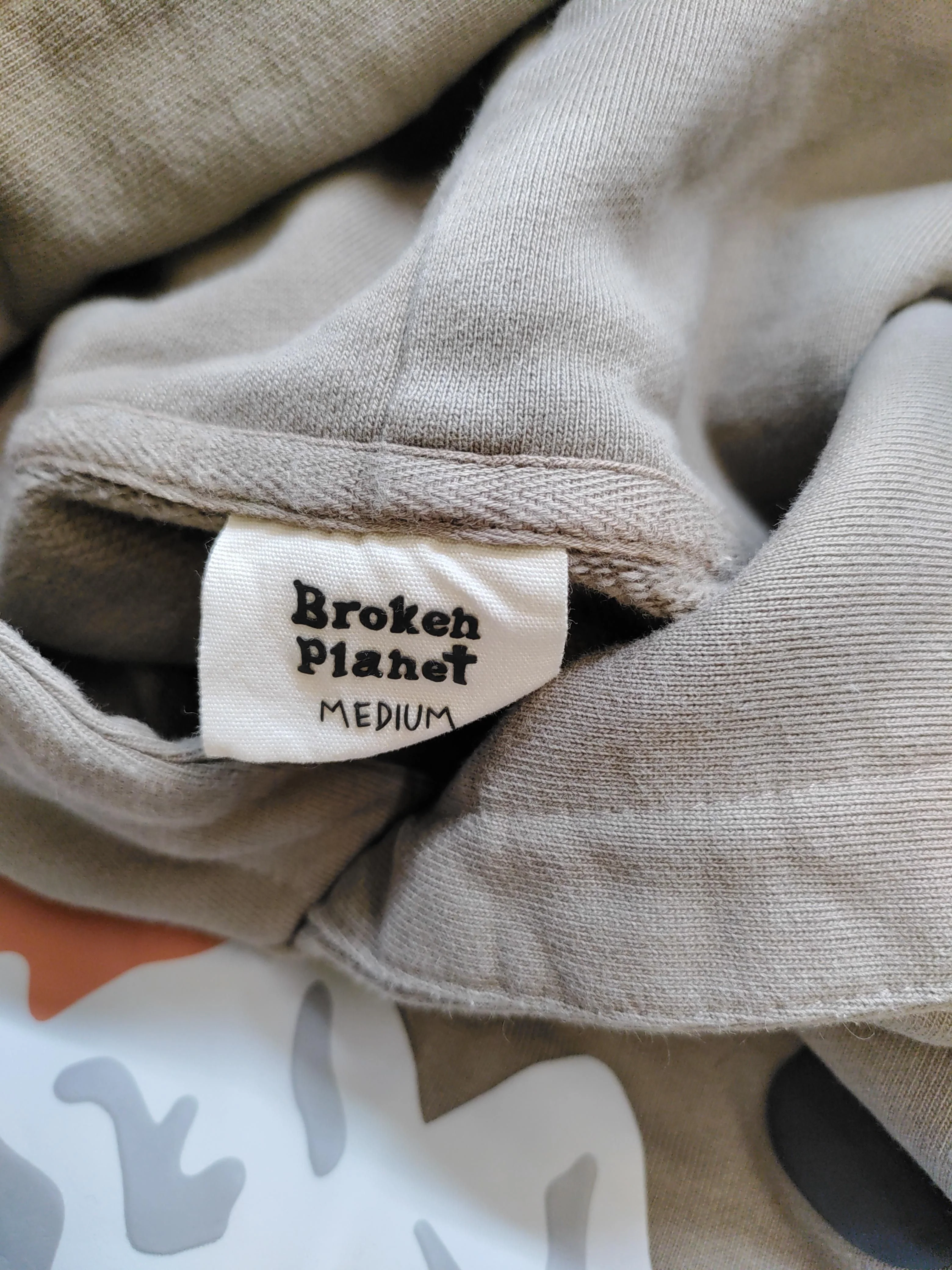 Broken Planet Men's Hoodie M Brown Graphic 100% Cotton Pullover - Image 5