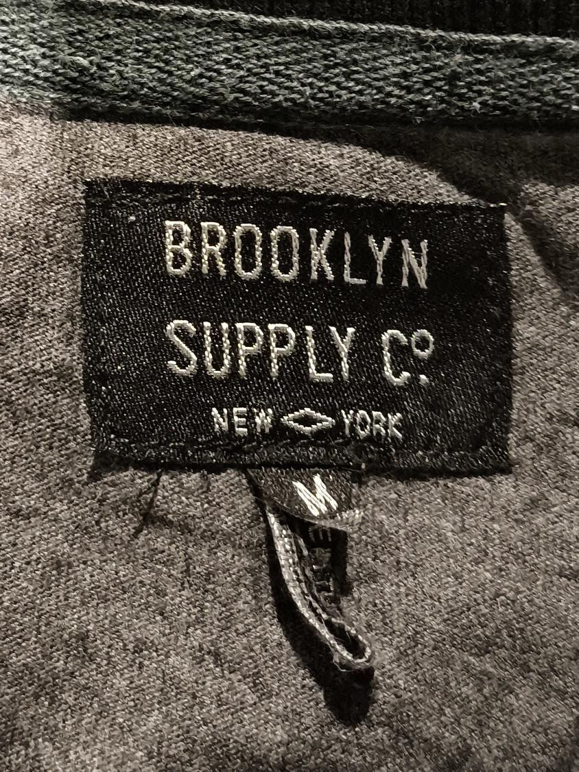 Brooklyn Supply Co. Men's T-Shirt M Grey Polyester with Viscose Basic - Image 6