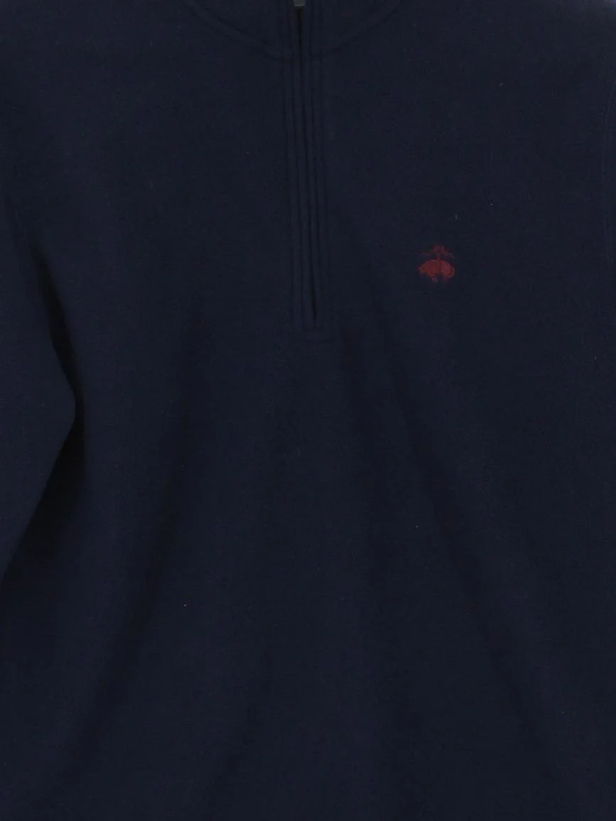 Brooks Brothers Men's Jumper S Blue 100% Polyester Mock Neck Pullover - Image 3