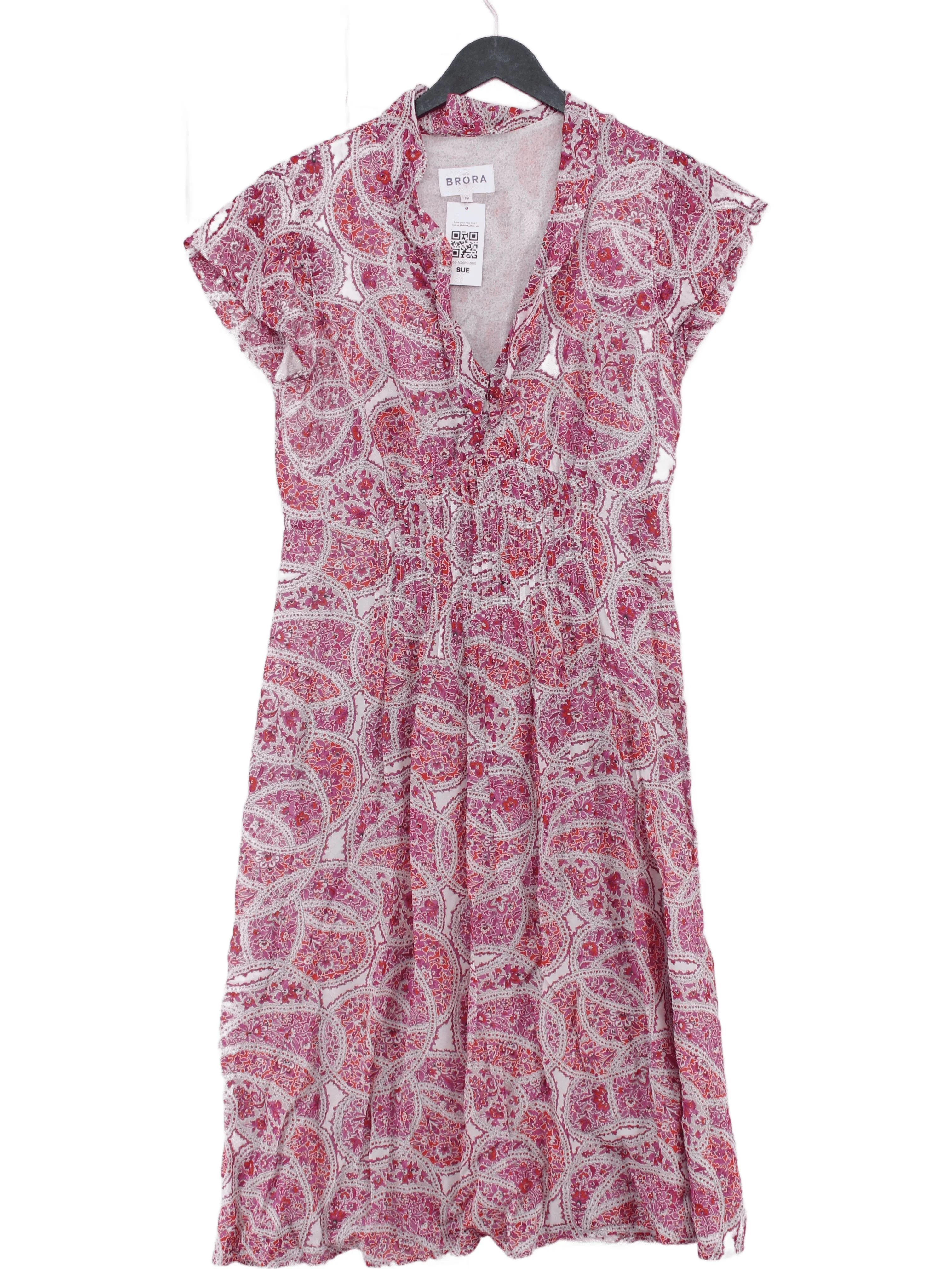 Brora A-Line Midi Dress UK10 in Multi