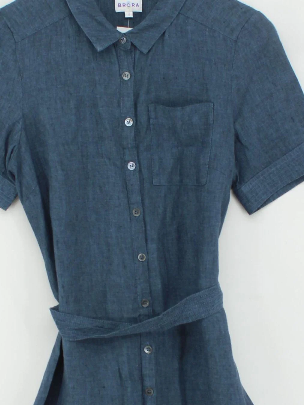 Brora Shirt Midi Dress UK10 in Blue - Image 3