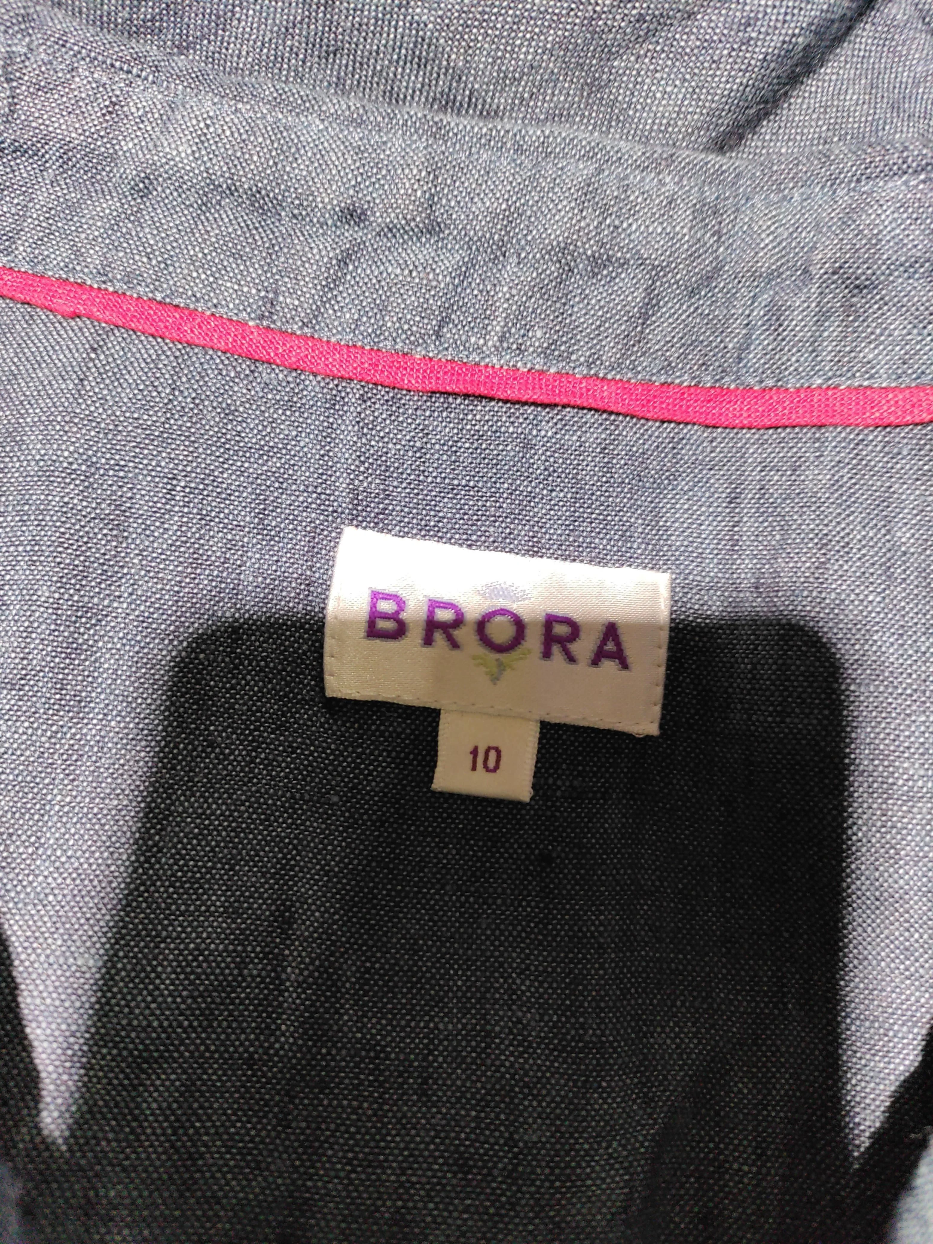 Brora Shirt Midi Dress UK10 in Blue - Image 5