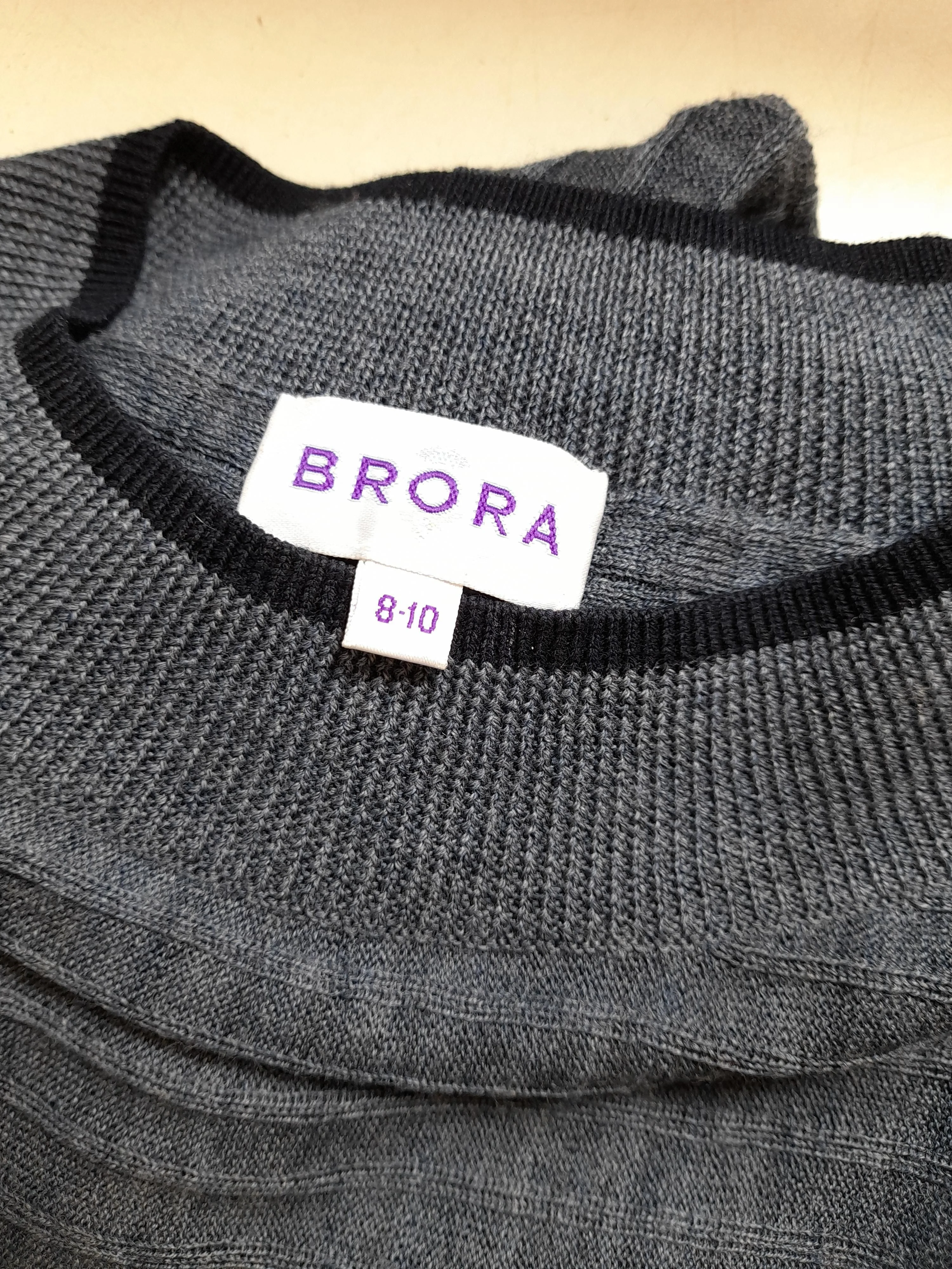 Brora T-Shirt Midi Dress UK8 in Grey - Image 5