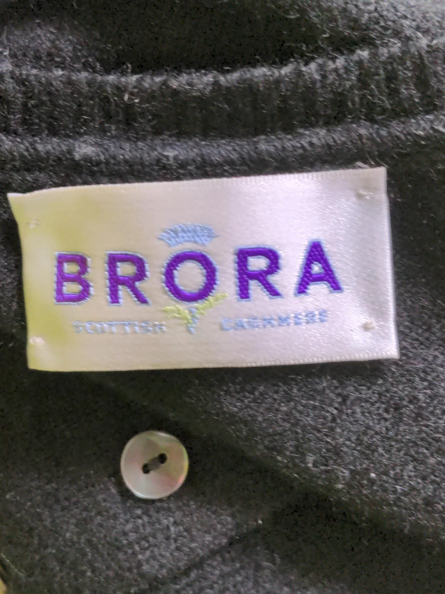 Brora Women's Cardigan S Black 100% Cashmere Round Neck Cardigan - Image 6