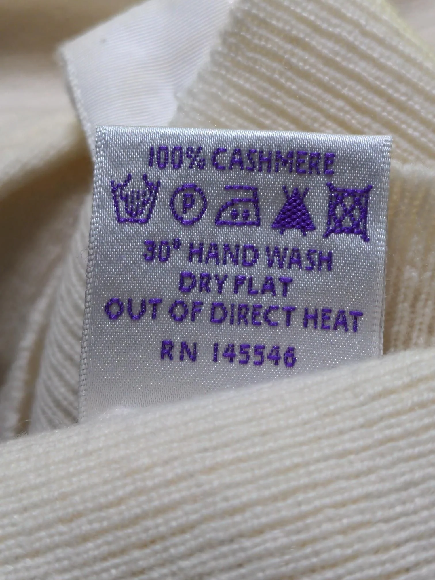 Brora Women's Cardigan S Cream 100% Cashmere Round Neck Cardigan - Image 6