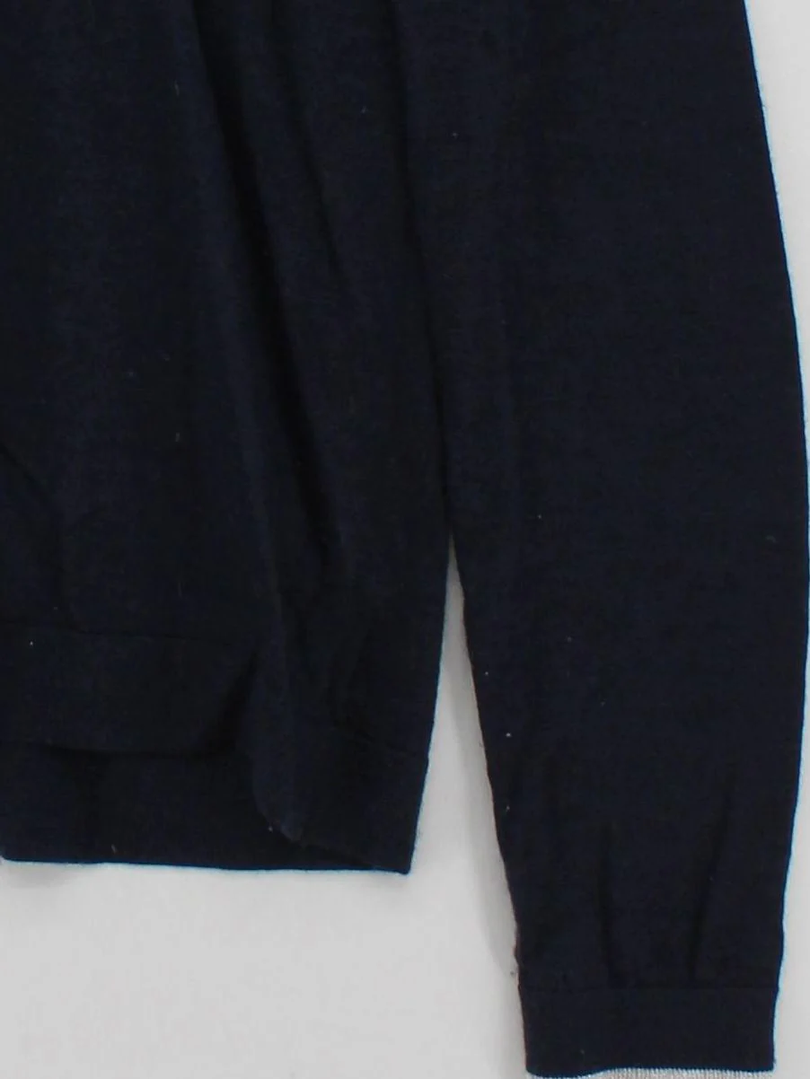 Brora Women's Jumper UK 16 Blue Animal Print Wool with Nylon Round Neck Pullover - Image 4