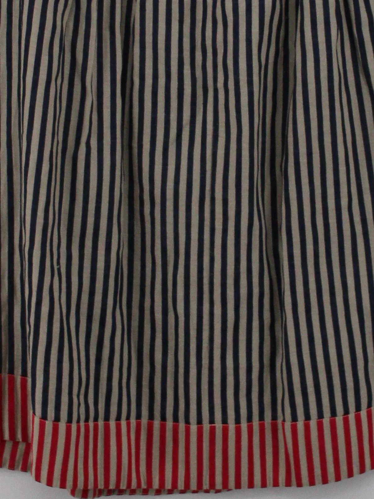 Brora Women's Midi Skirt UK 12 Multi Striped 100% Cotton Midi A-Line - Image 4