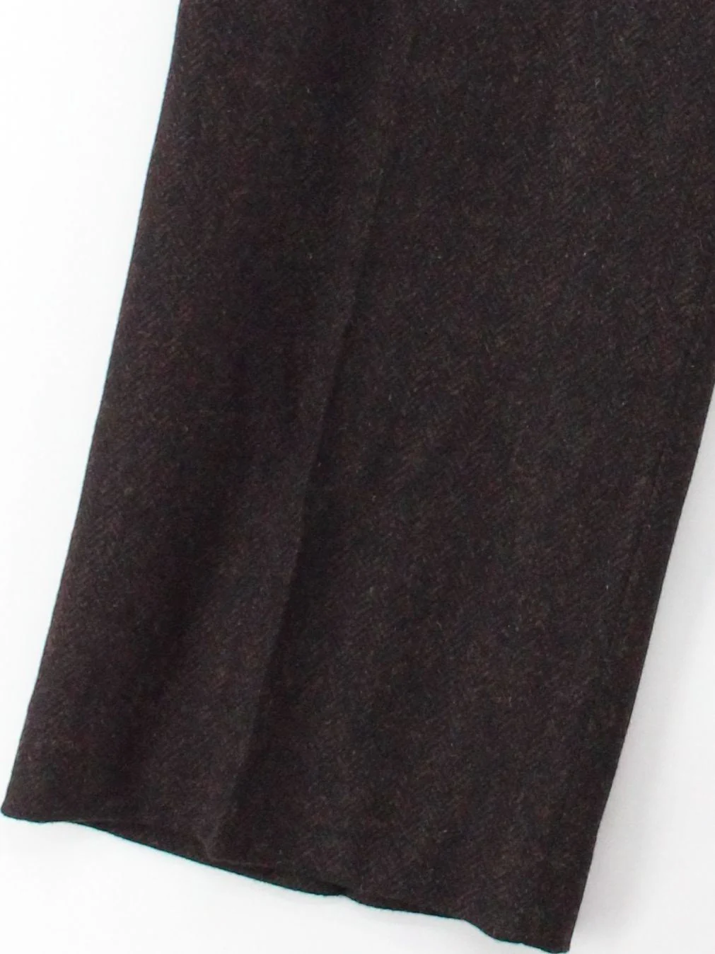 Brora Women's Suit Trousers UK 12 Brown Wool with Viscose Wide-Leg Dress Pants - Image 4