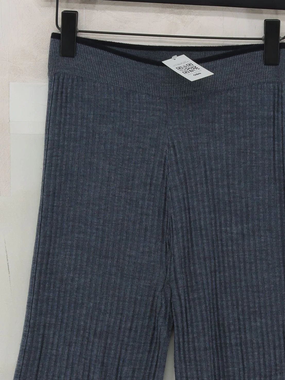 Brora Women's Trousers S Grey 100% Wool Wide-Leg Chino - Image 3